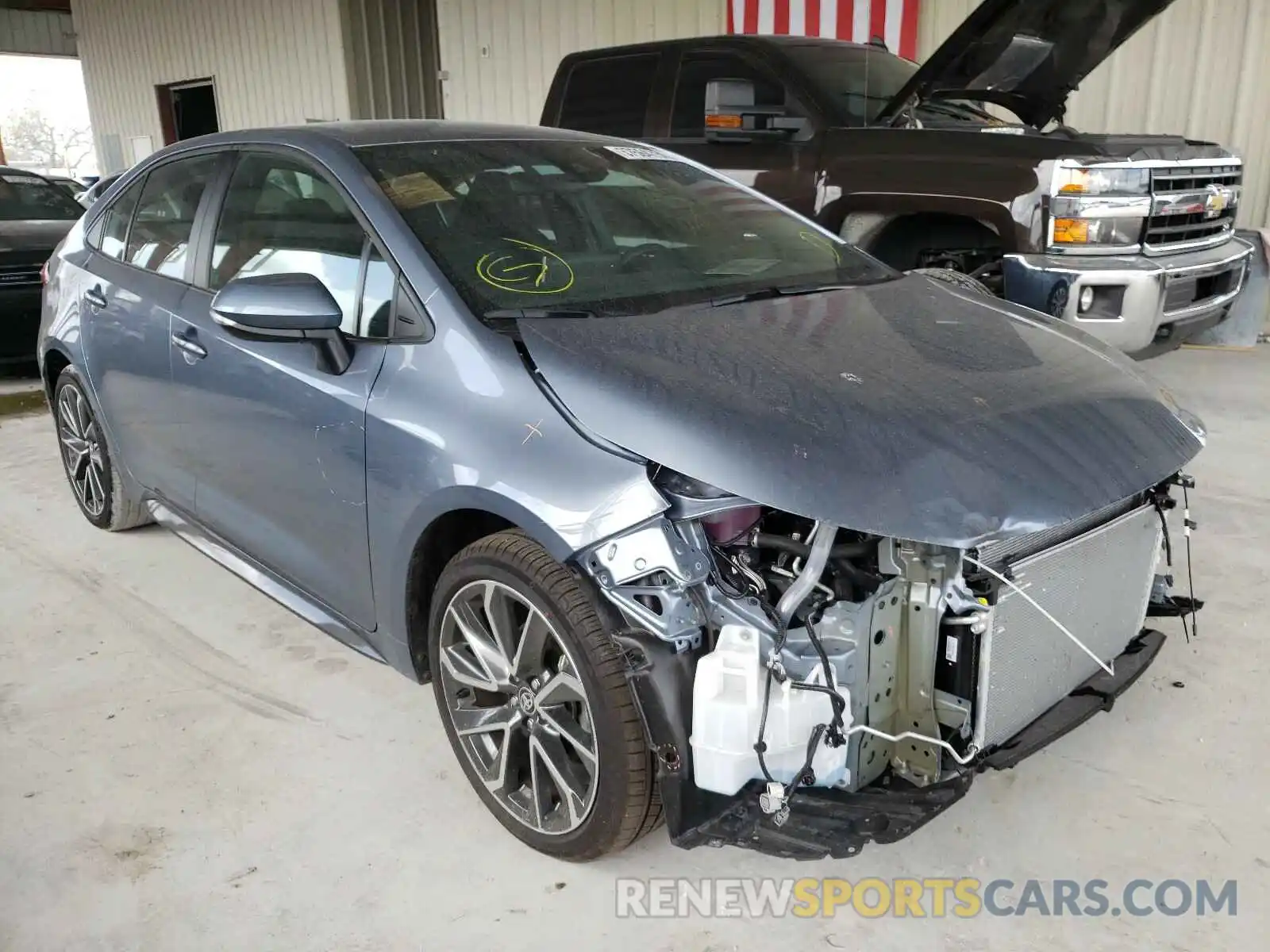 1 Photograph of a damaged car 5YFS4MCE7MP069792 TOYOTA COROLLA 2021