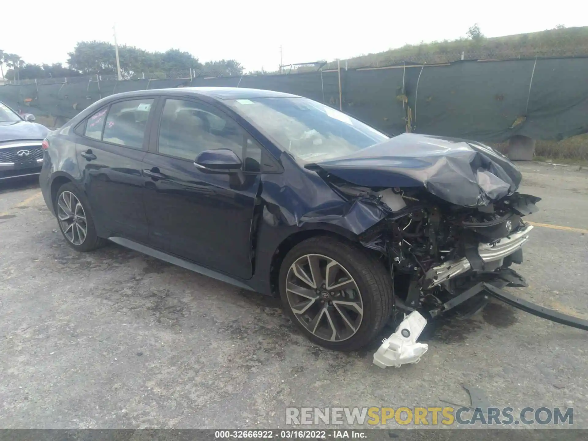 1 Photograph of a damaged car 5YFS4MCE7MP070537 TOYOTA COROLLA 2021