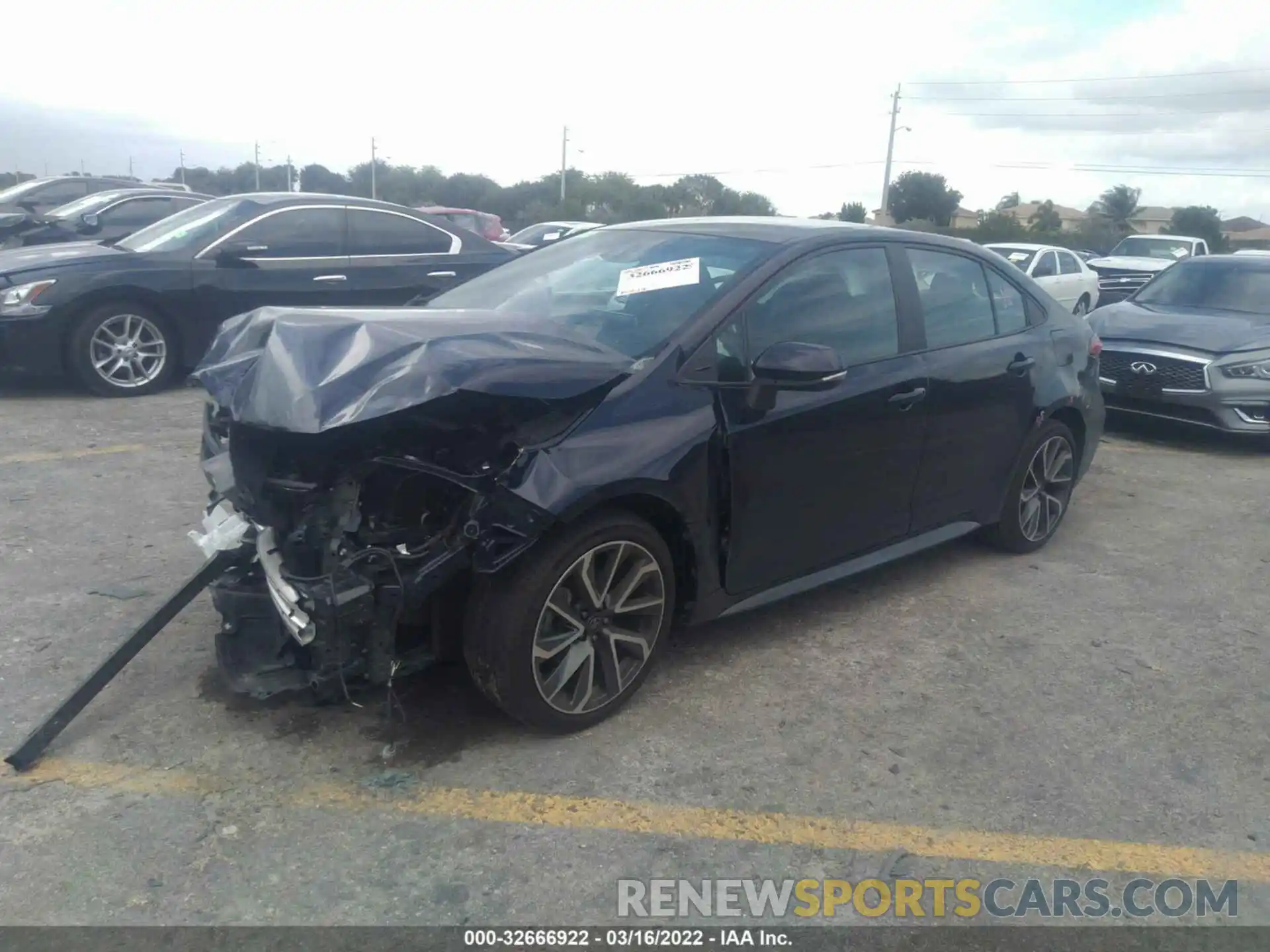 2 Photograph of a damaged car 5YFS4MCE7MP070537 TOYOTA COROLLA 2021