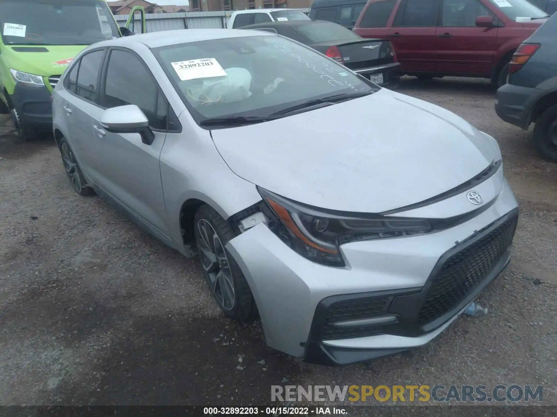 1 Photograph of a damaged car 5YFS4MCE7MP072384 TOYOTA COROLLA 2021