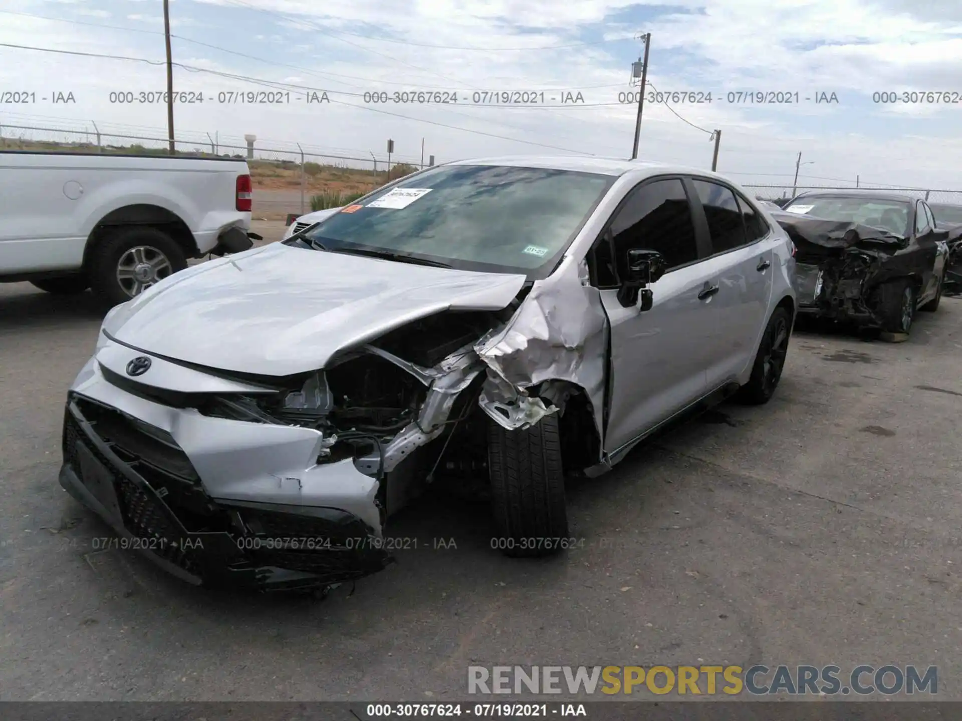 2 Photograph of a damaged car 5YFS4MCE7MP074992 TOYOTA COROLLA 2021