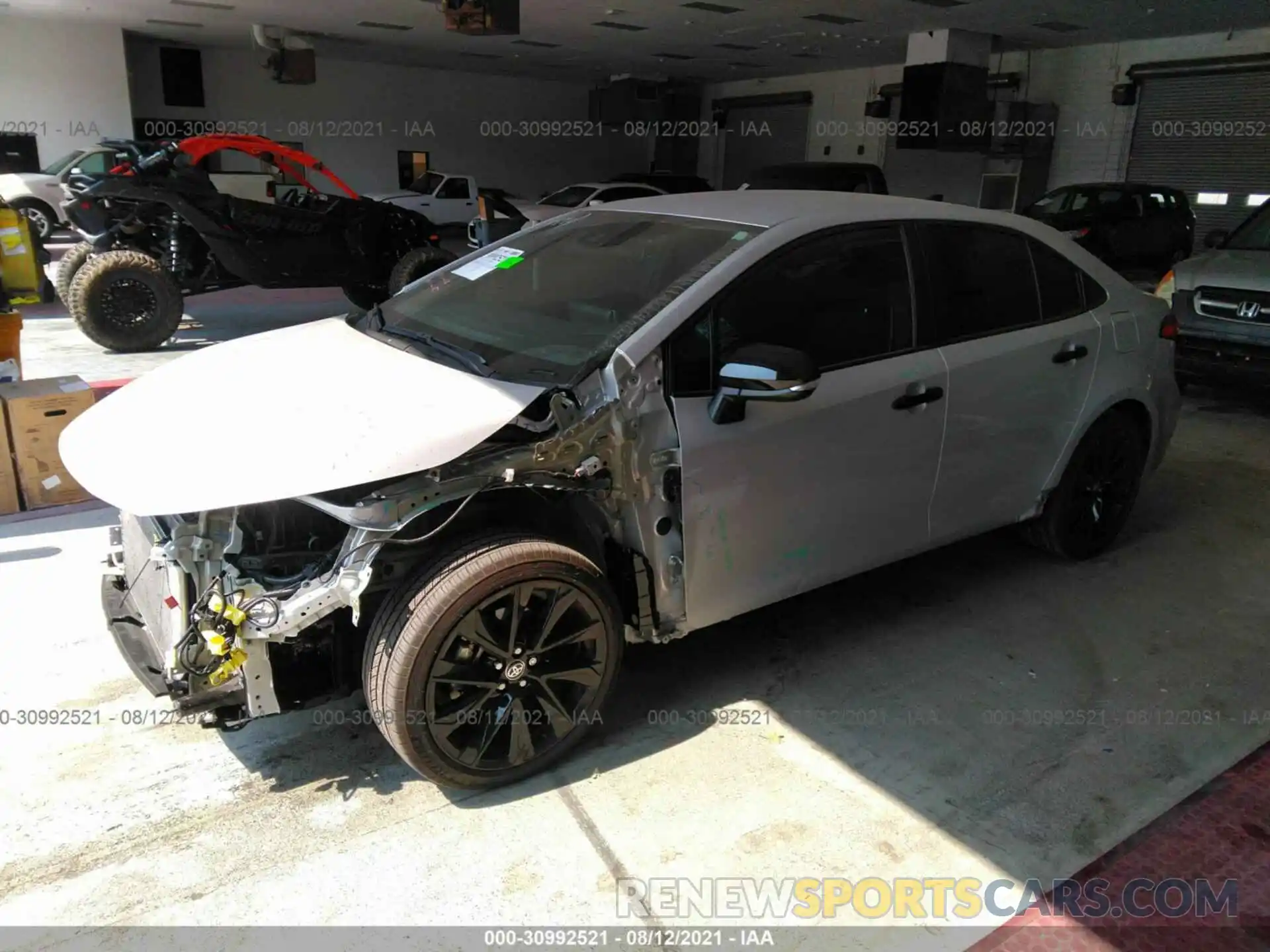 2 Photograph of a damaged car 5YFS4MCE7MP075561 TOYOTA COROLLA 2021