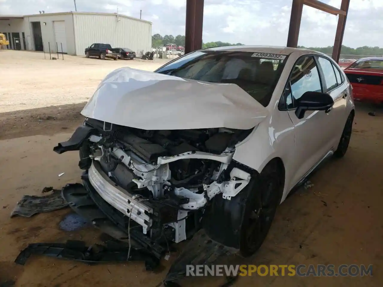 2 Photograph of a damaged car 5YFS4MCE7MP076323 TOYOTA COROLLA 2021