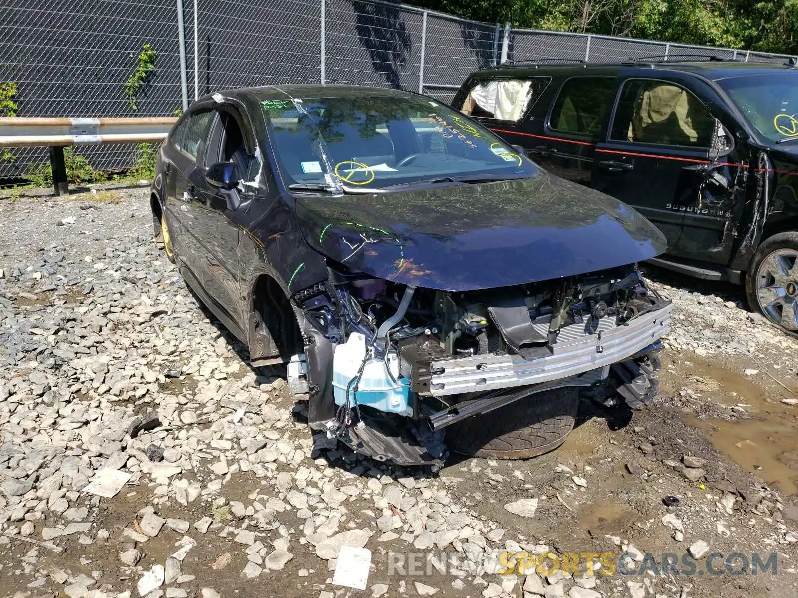 1 Photograph of a damaged car 5YFS4MCE7MP077231 TOYOTA COROLLA 2021