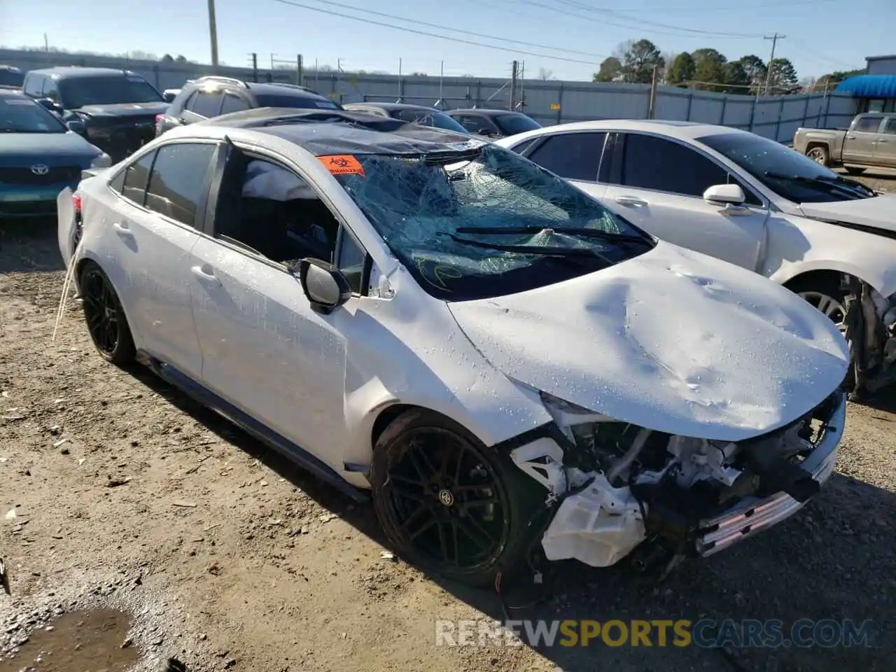 1 Photograph of a damaged car 5YFS4MCE7MP077343 TOYOTA COROLLA 2021