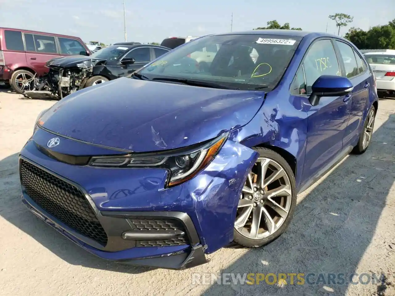 2 Photograph of a damaged car 5YFS4MCE7MP077763 TOYOTA COROLLA 2021