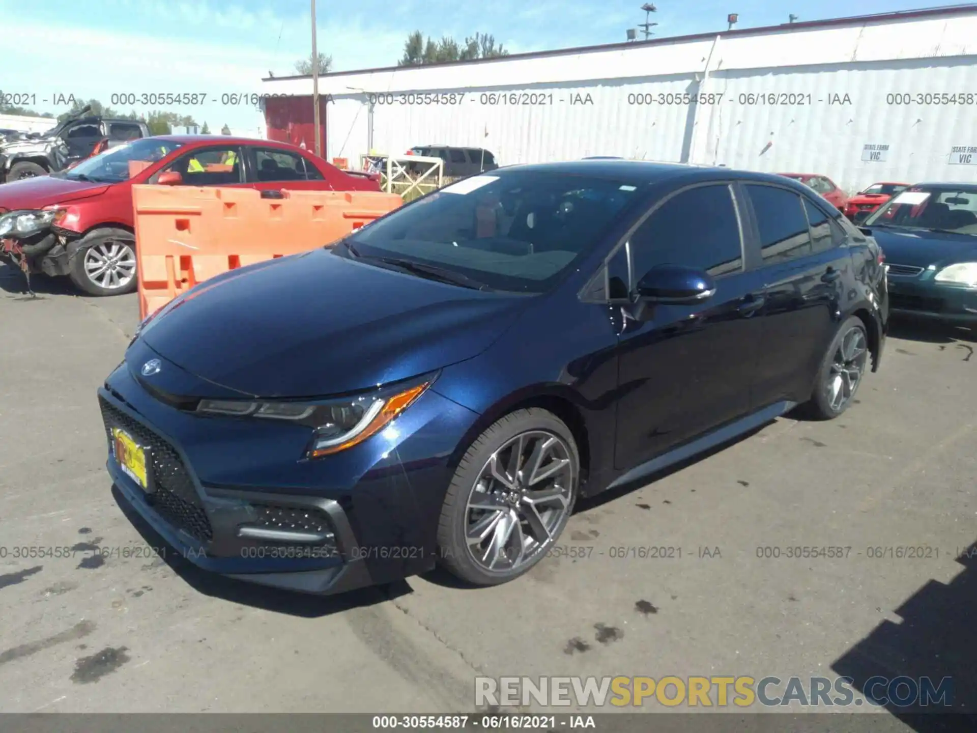 2 Photograph of a damaged car 5YFS4MCE7MP079450 TOYOTA COROLLA 2021