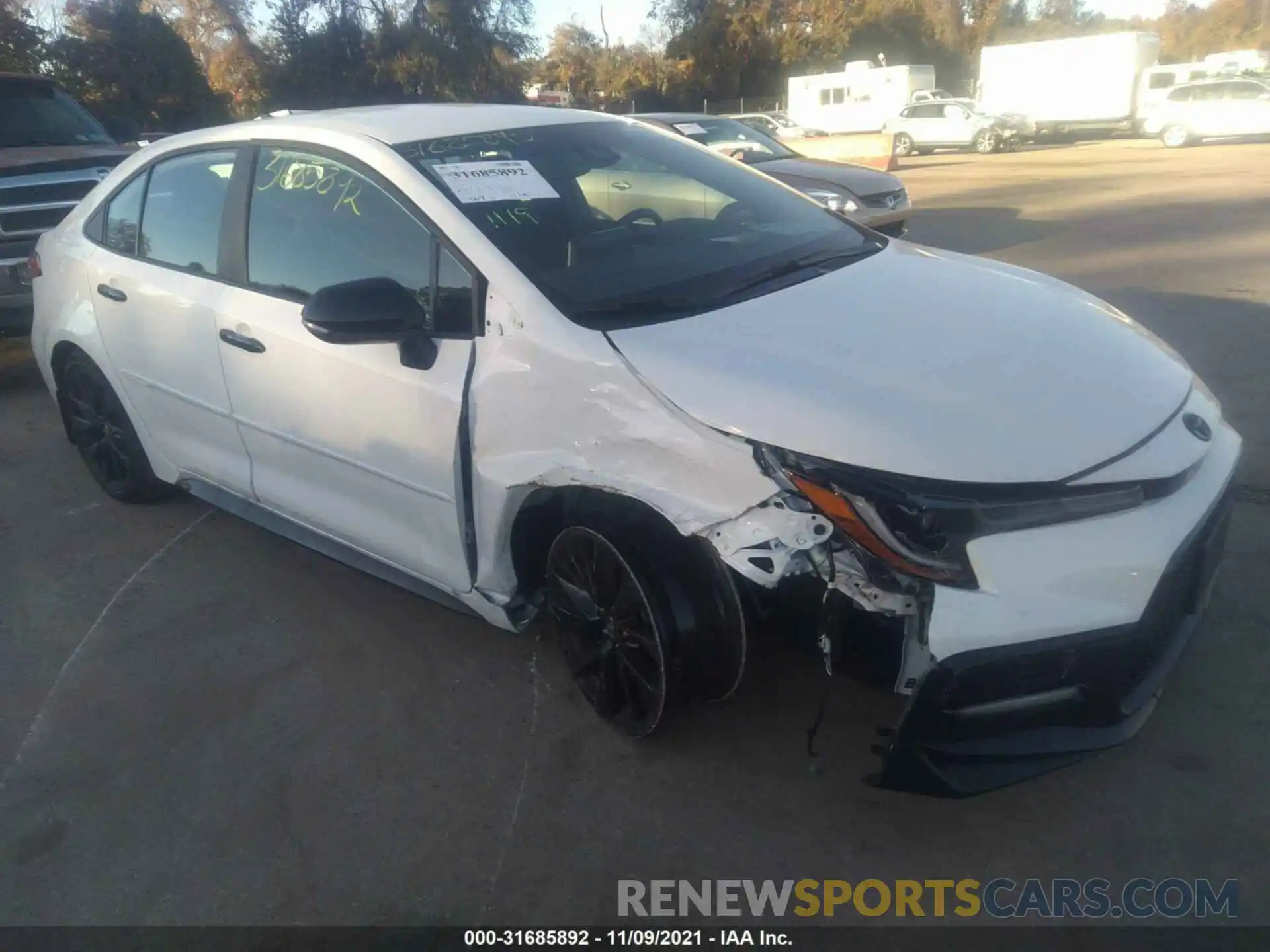 1 Photograph of a damaged car 5YFS4MCE7MP080808 TOYOTA COROLLA 2021