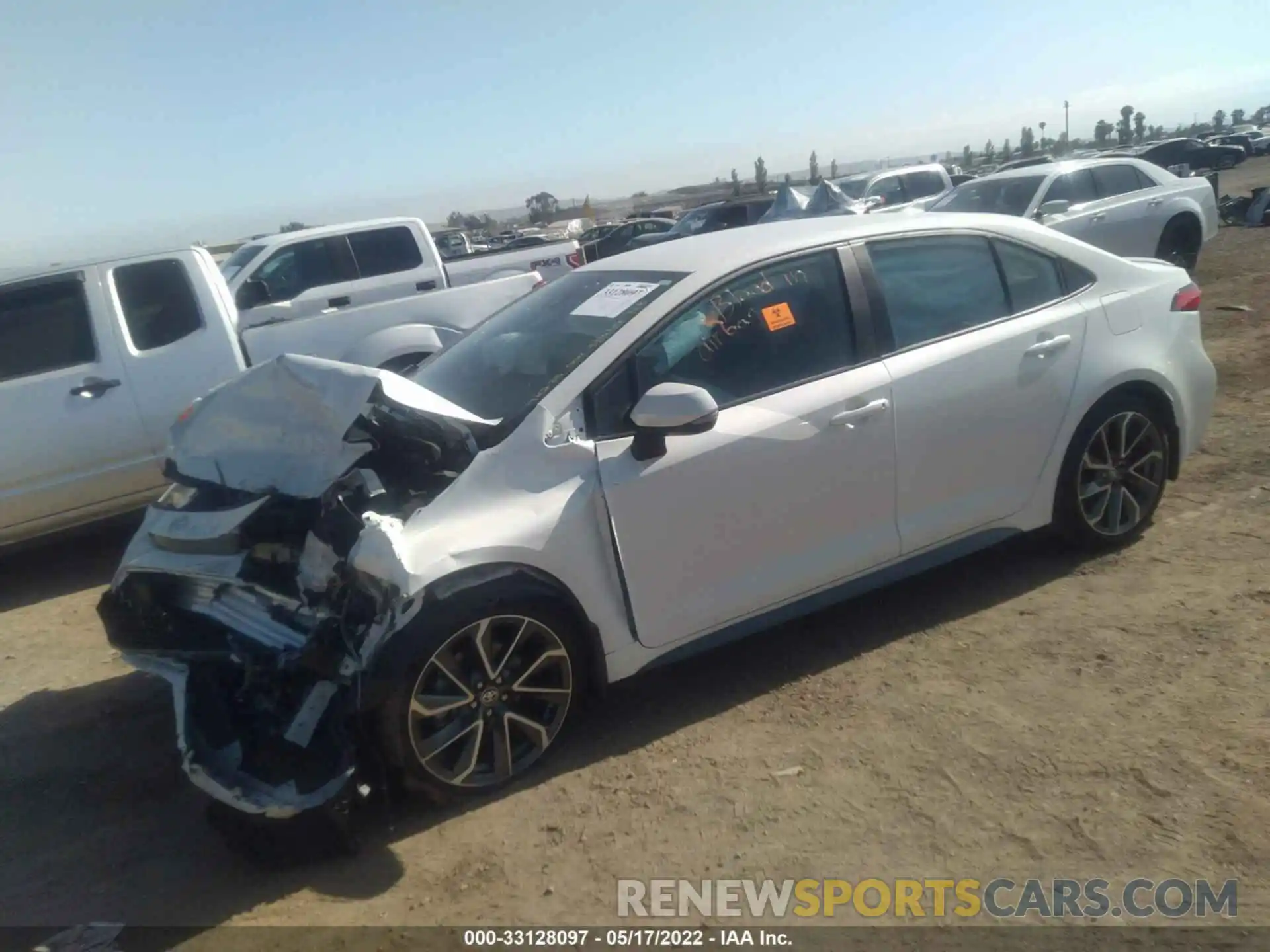 2 Photograph of a damaged car 5YFS4MCE7MP081991 TOYOTA COROLLA 2021