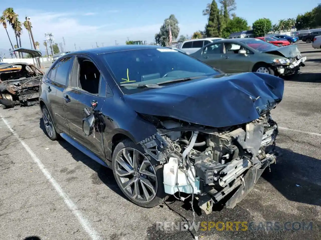 1 Photograph of a damaged car 5YFS4MCE7MP082056 TOYOTA COROLLA 2021