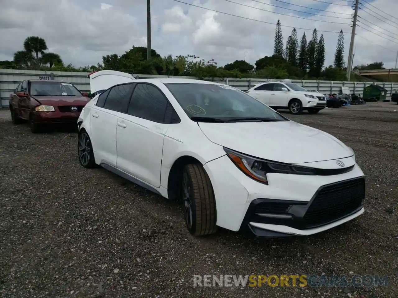 1 Photograph of a damaged car 5YFS4MCE7MP082221 TOYOTA COROLLA 2021