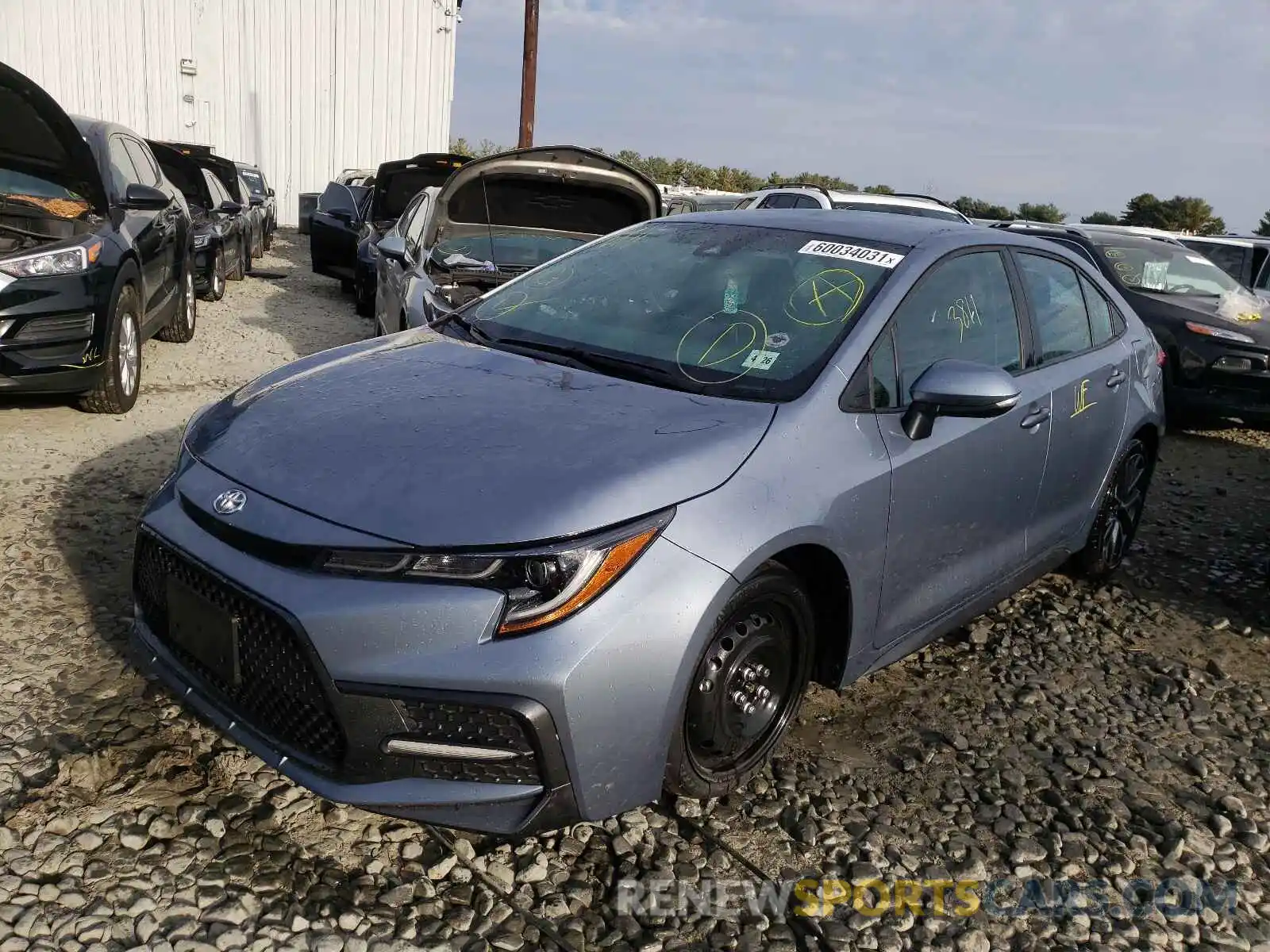 2 Photograph of a damaged car 5YFS4MCE7MP084342 TOYOTA COROLLA 2021