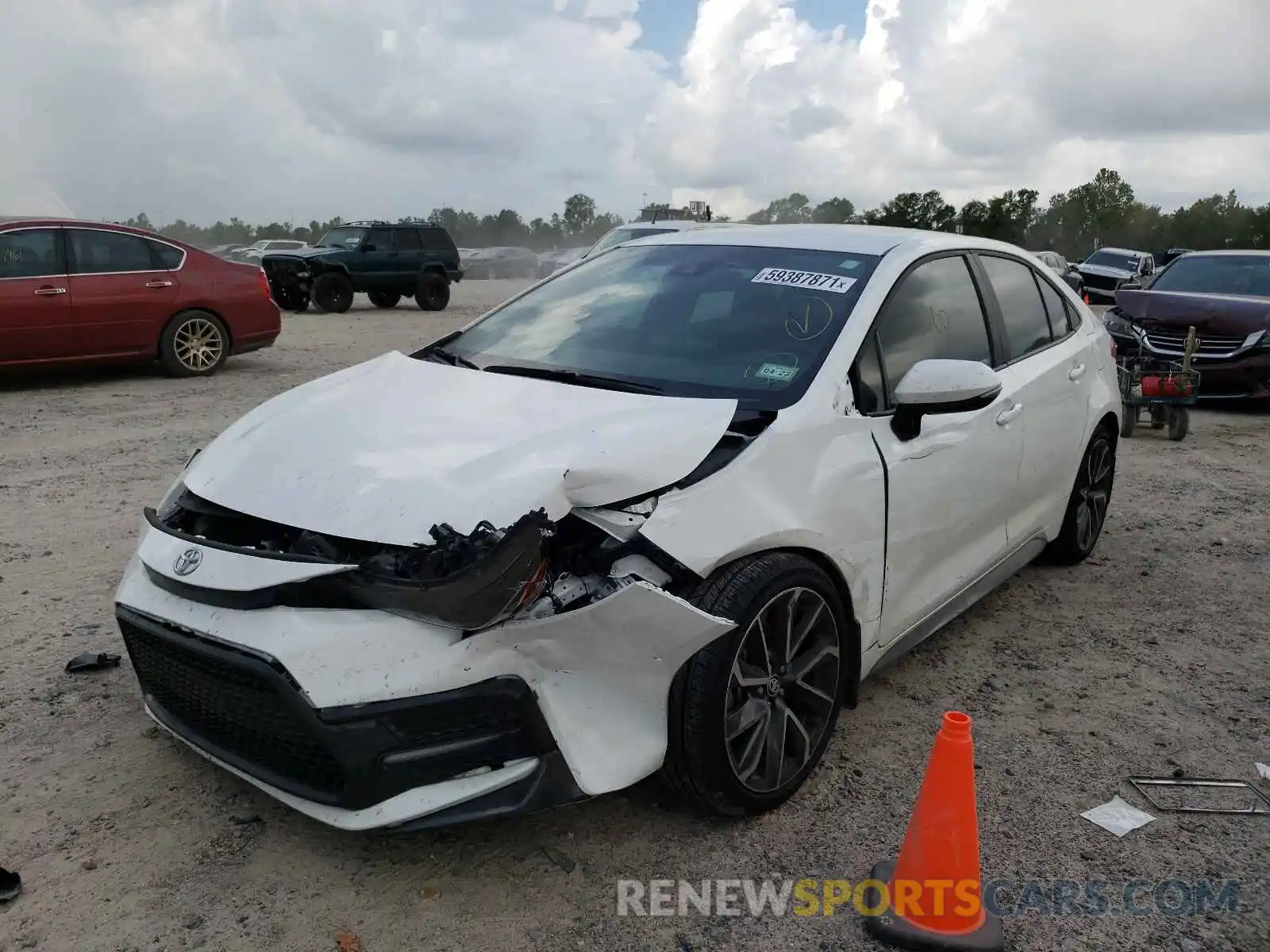 2 Photograph of a damaged car 5YFS4MCE7MP084728 TOYOTA COROLLA 2021