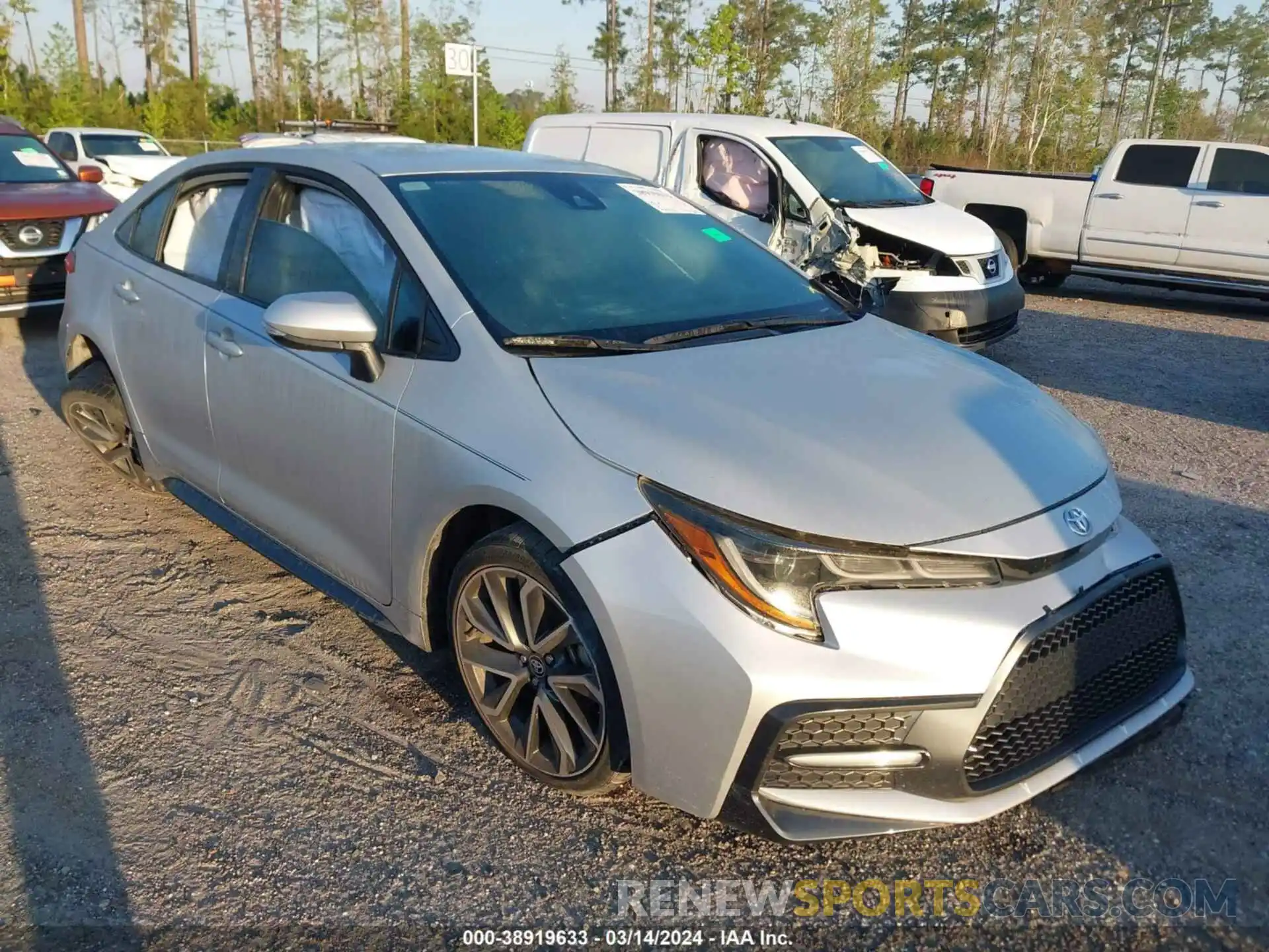 1 Photograph of a damaged car 5YFS4MCE7MP085278 TOYOTA COROLLA 2021