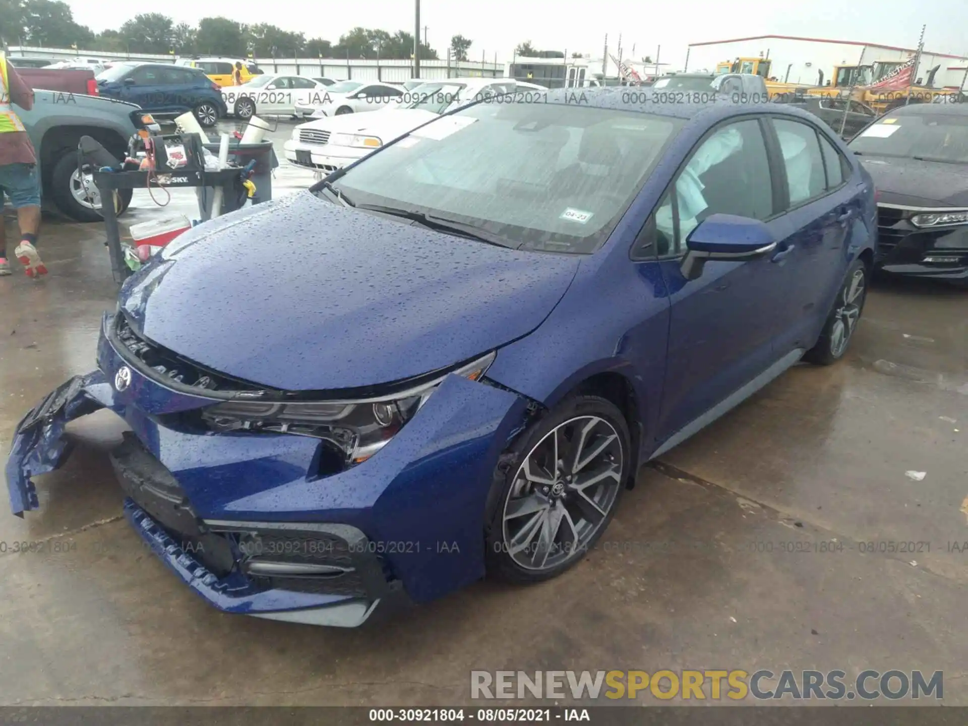 2 Photograph of a damaged car 5YFS4MCE7MP087466 TOYOTA COROLLA 2021