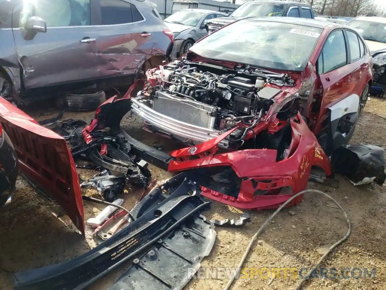 2 Photograph of a damaged car 5YFS4MCE7MP090657 TOYOTA COROLLA 2021