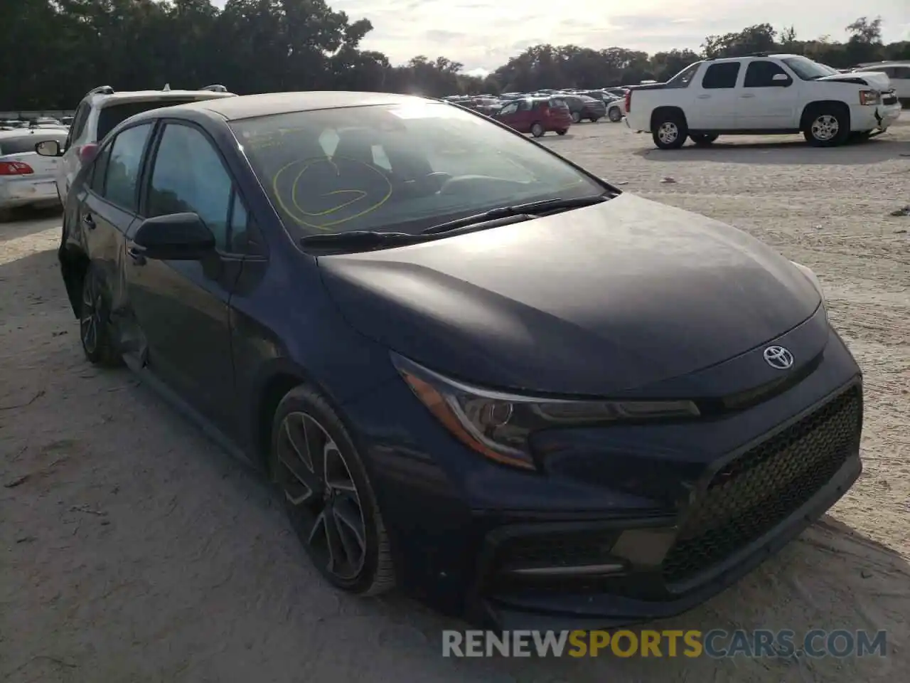 1 Photograph of a damaged car 5YFS4MCE7MP092778 TOYOTA COROLLA 2021