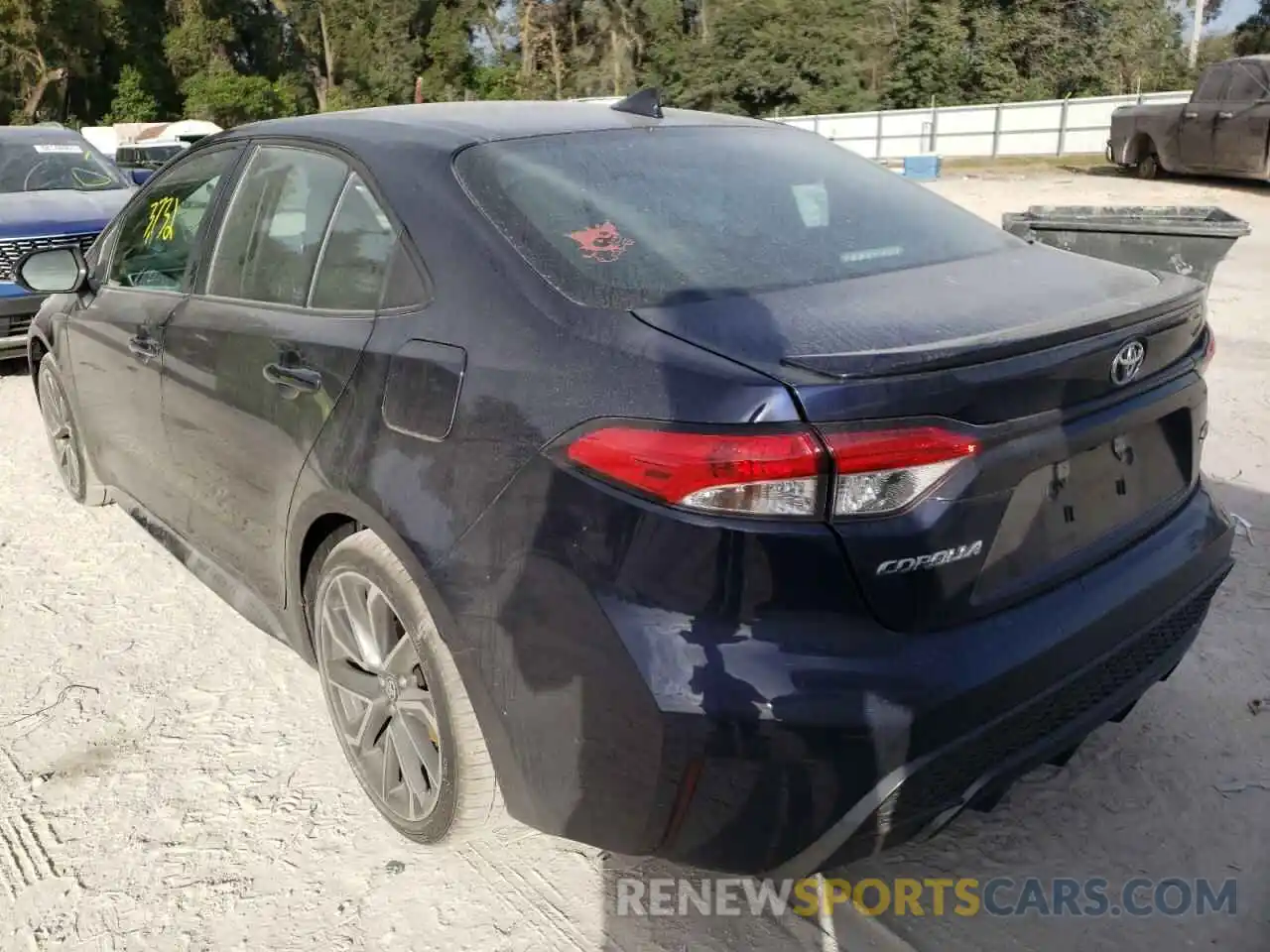 3 Photograph of a damaged car 5YFS4MCE7MP092778 TOYOTA COROLLA 2021