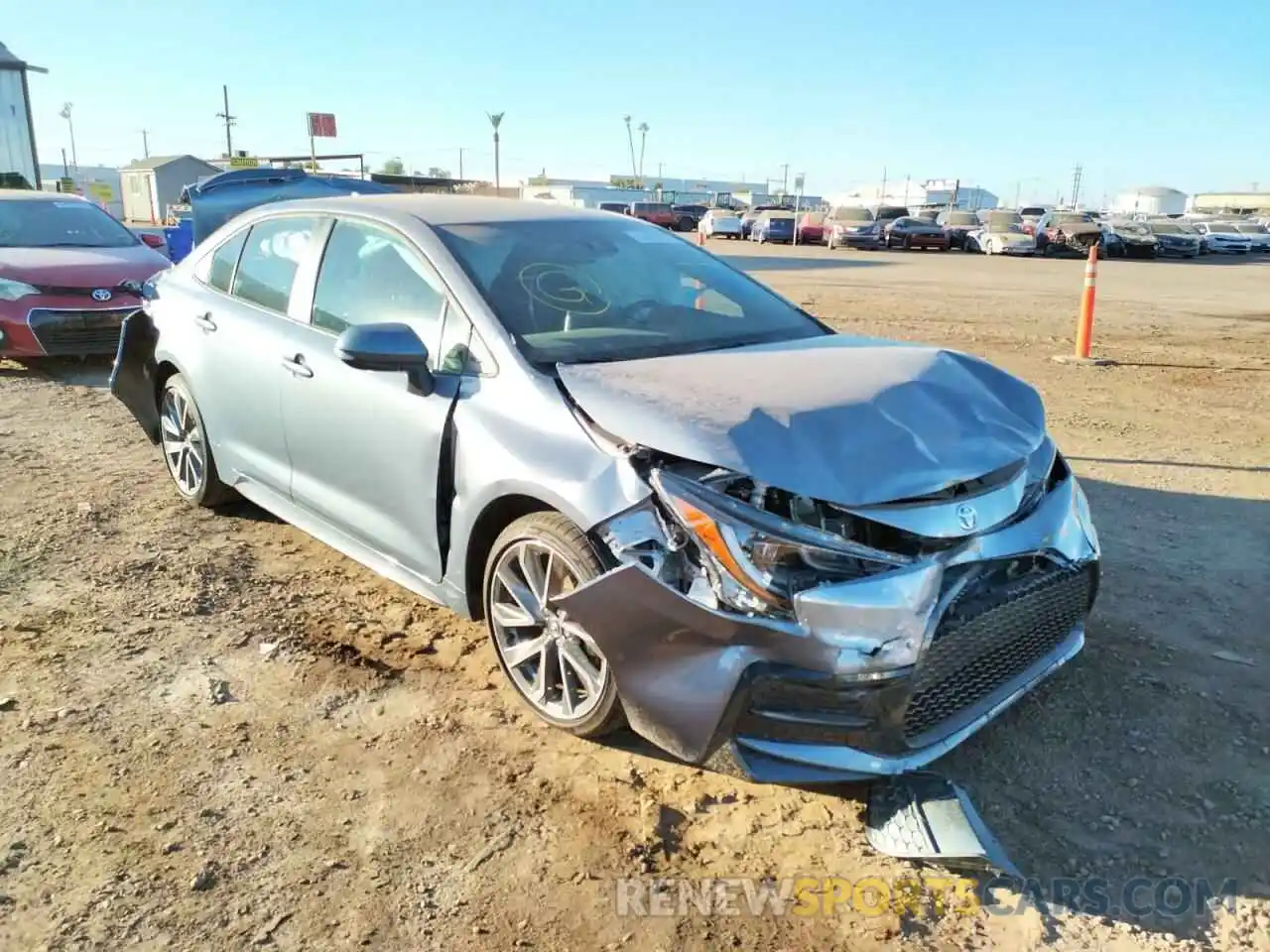 1 Photograph of a damaged car 5YFS4MCE7MP093493 TOYOTA COROLLA 2021