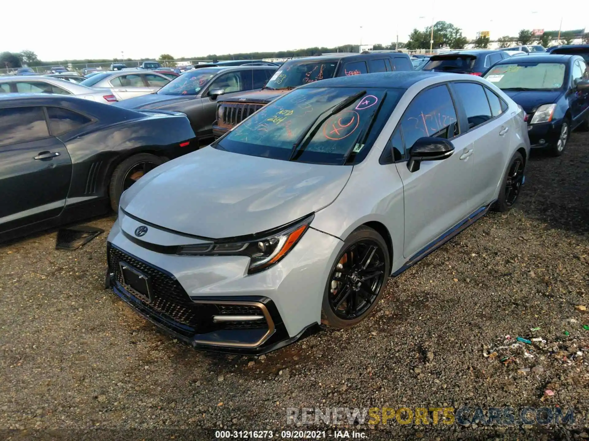 2 Photograph of a damaged car 5YFS4MCE7MP095454 TOYOTA COROLLA 2021