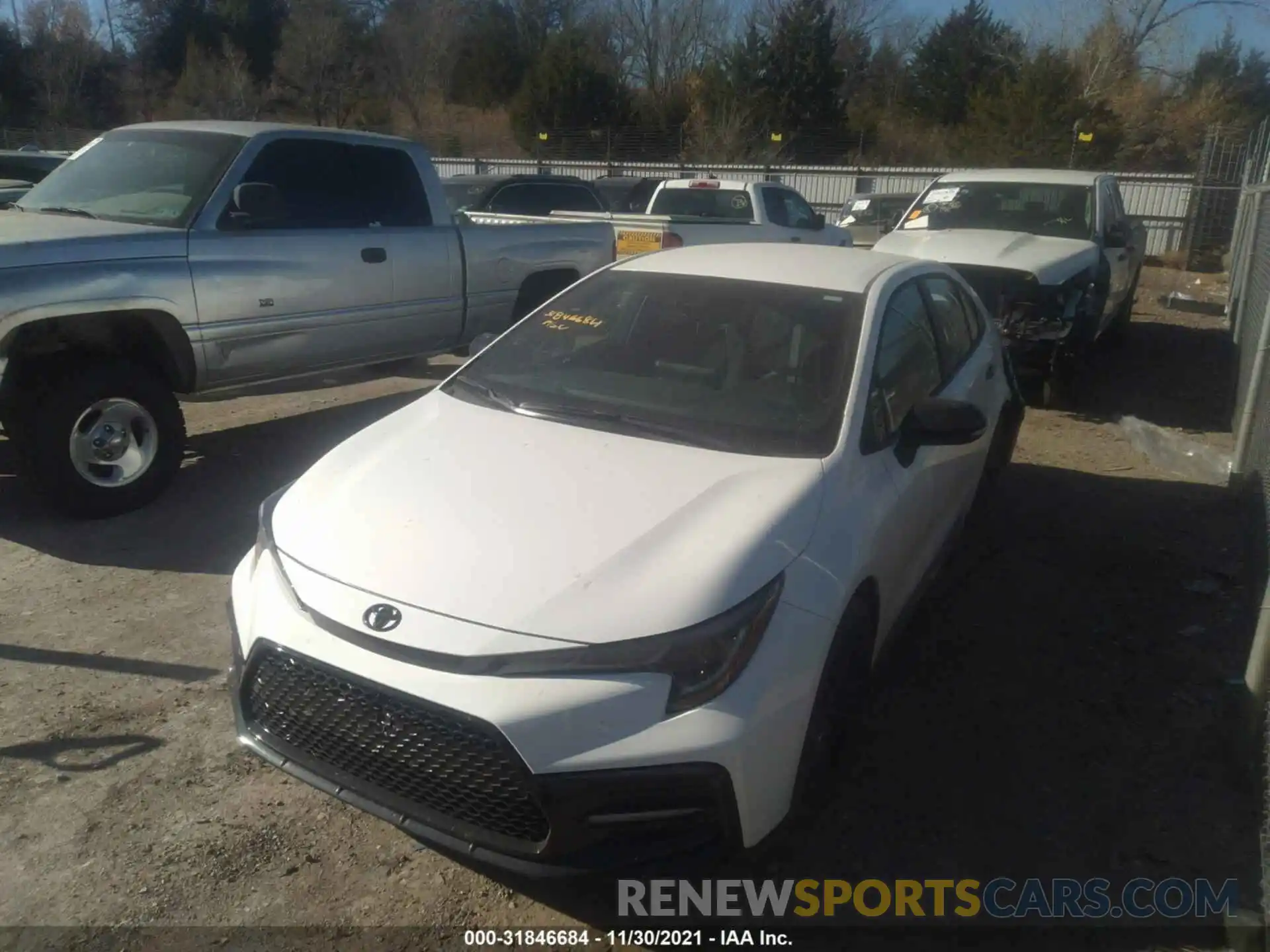 2 Photograph of a damaged car 5YFS4MCE7MP096362 TOYOTA COROLLA 2021