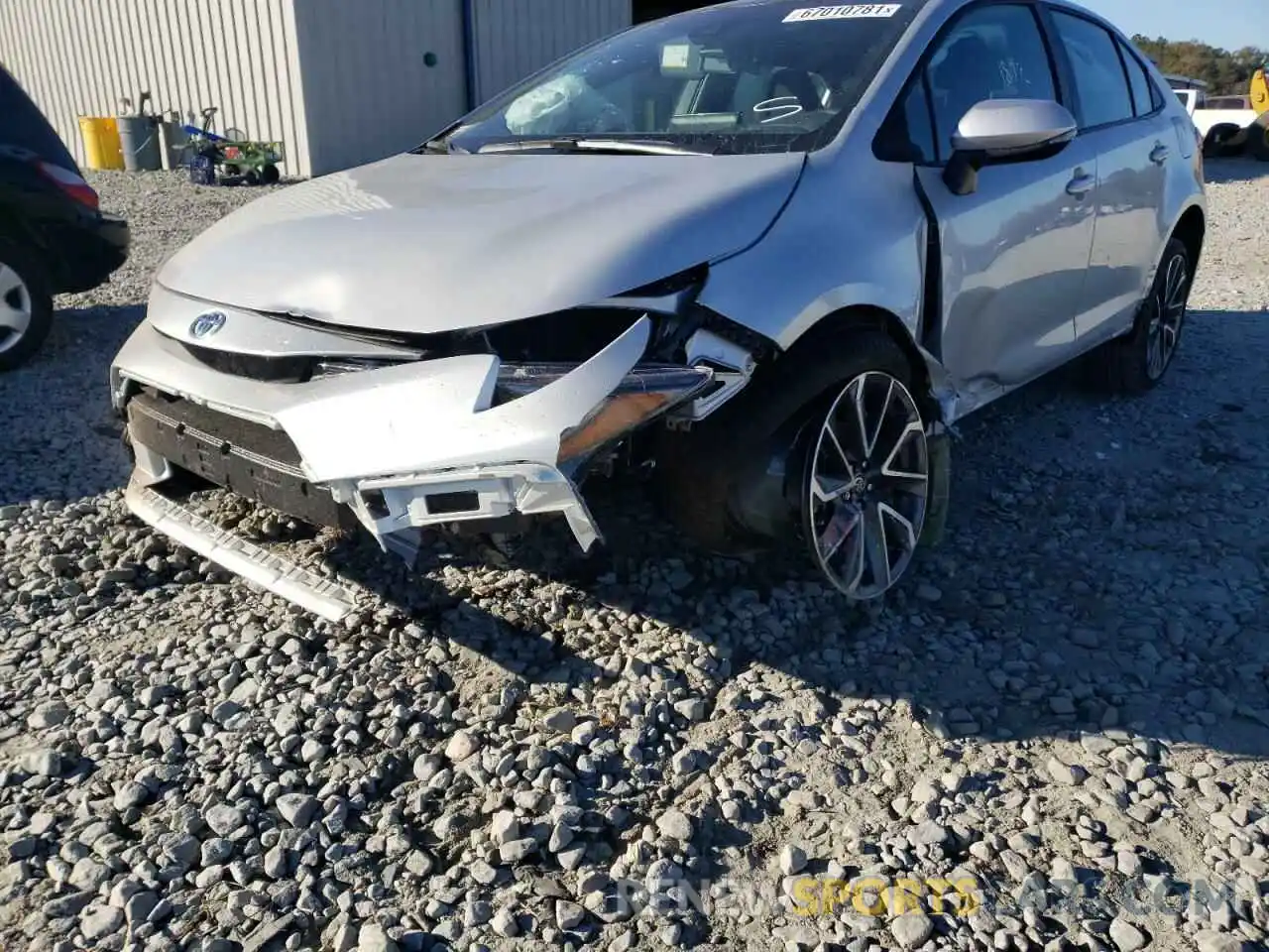 9 Photograph of a damaged car 5YFS4MCE7MP096801 TOYOTA COROLLA 2021