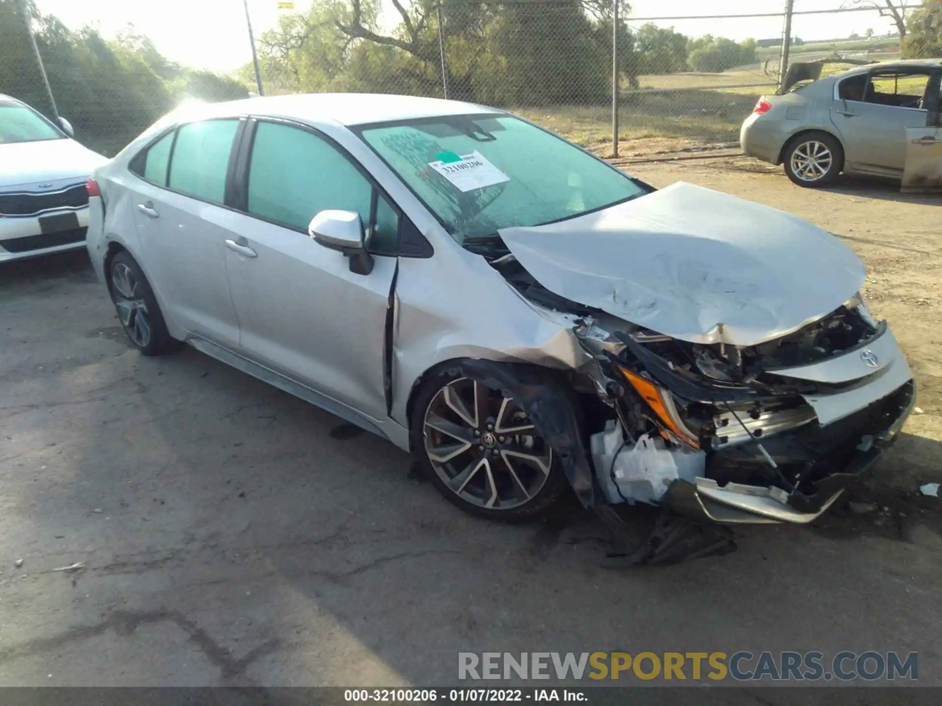 1 Photograph of a damaged car 5YFS4MCE8MP059711 TOYOTA COROLLA 2021