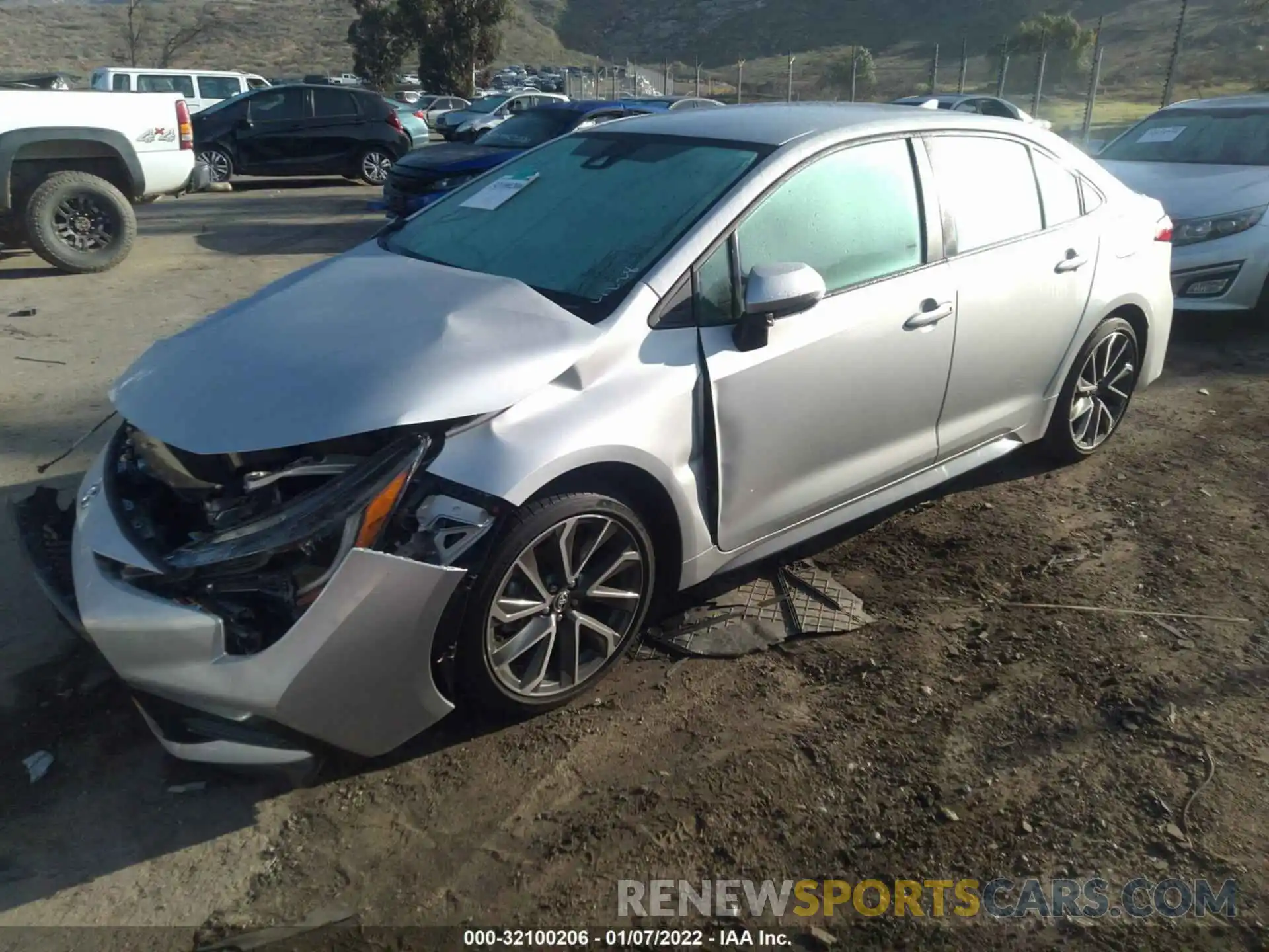 2 Photograph of a damaged car 5YFS4MCE8MP059711 TOYOTA COROLLA 2021