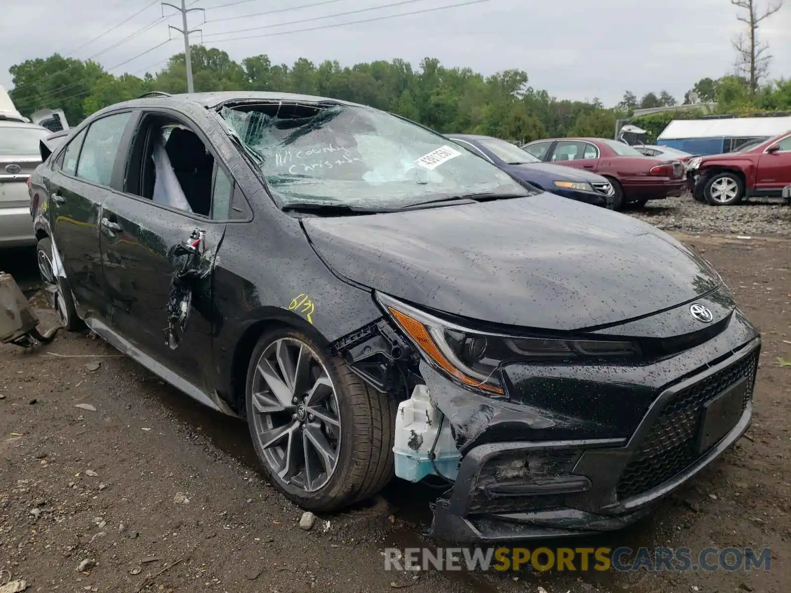 1 Photograph of a damaged car 5YFS4MCE8MP060423 TOYOTA COROLLA 2021