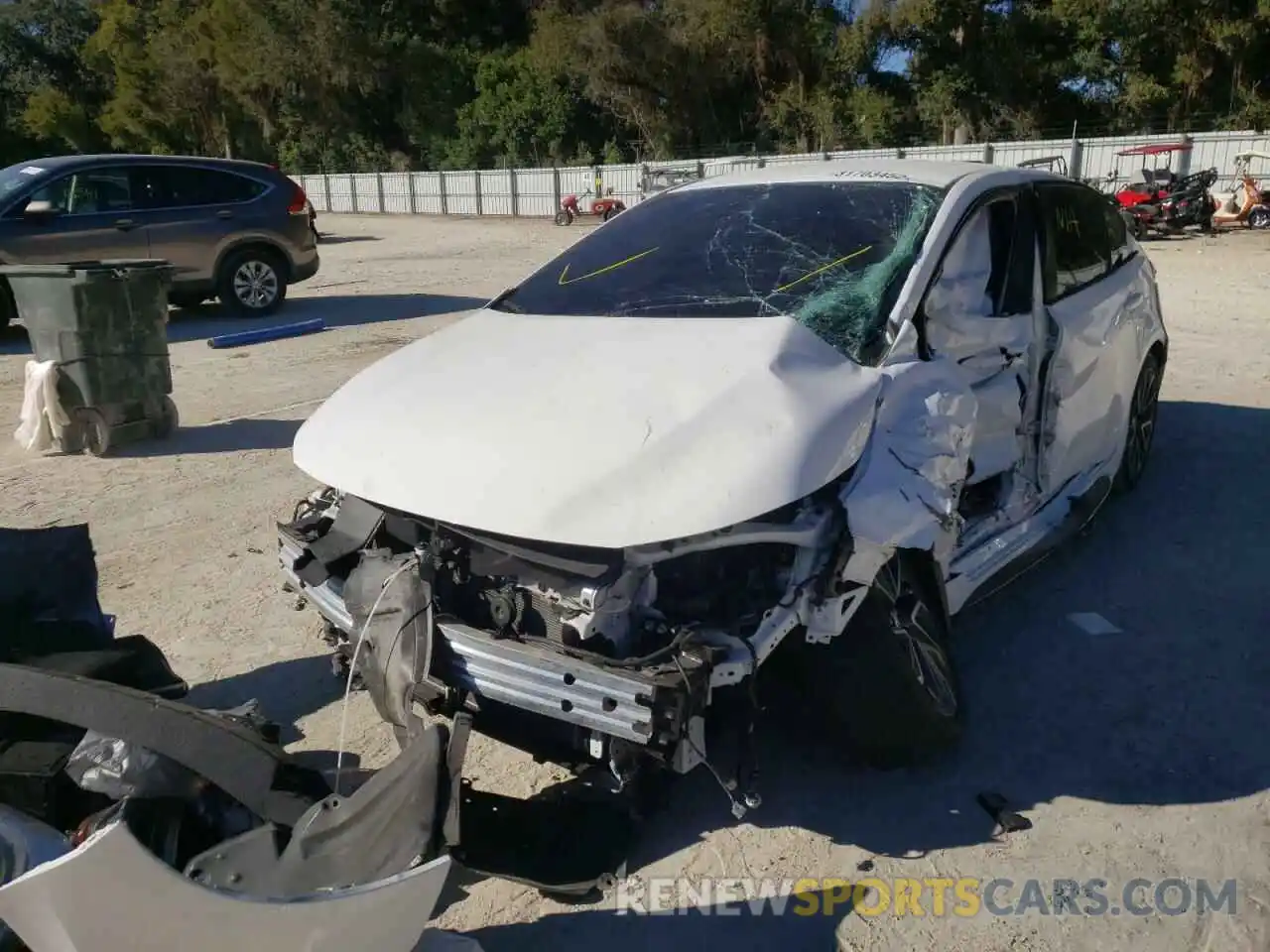 2 Photograph of a damaged car 5YFS4MCE8MP060504 TOYOTA COROLLA 2021