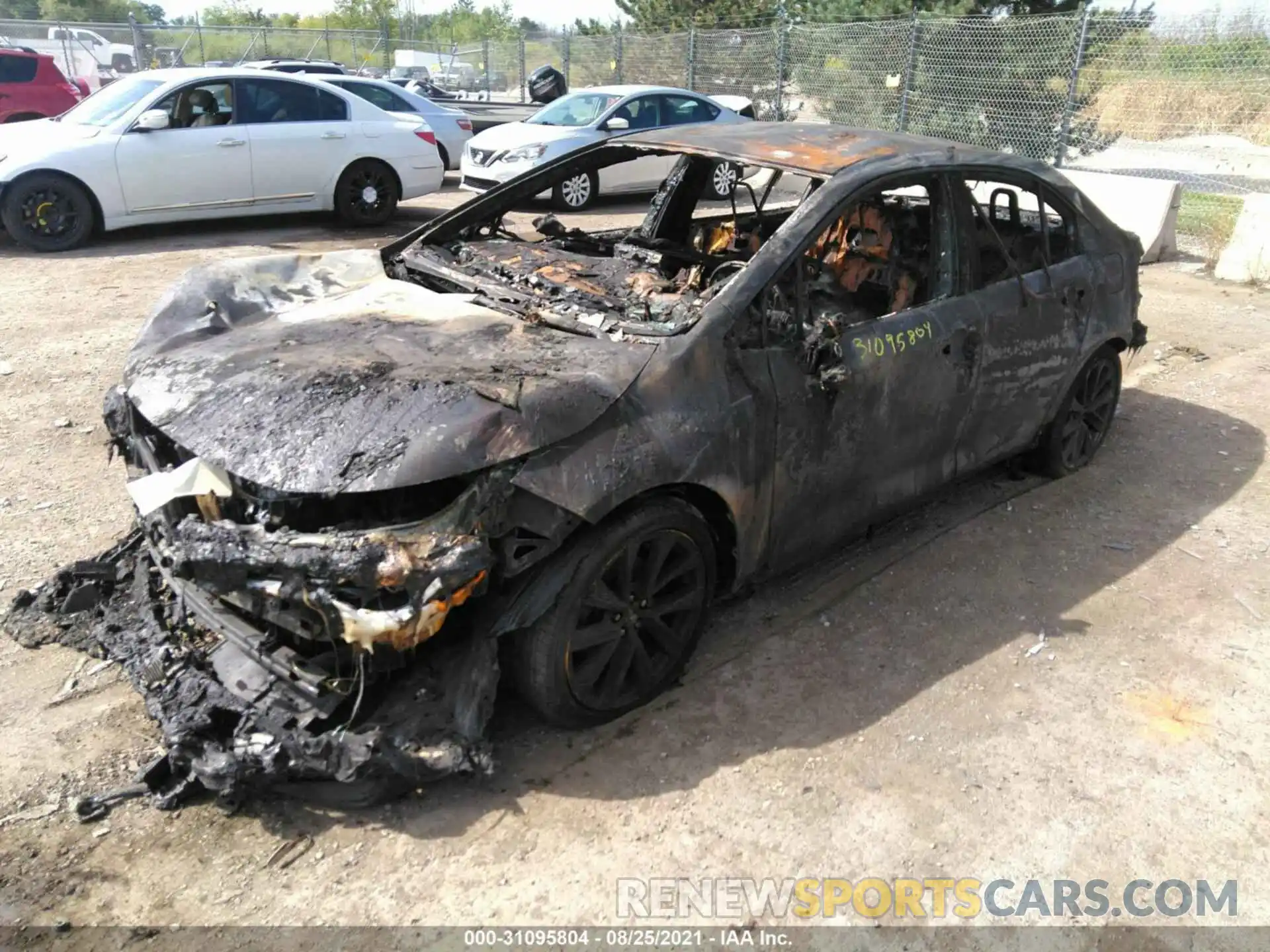 2 Photograph of a damaged car 5YFS4MCE8MP061037 TOYOTA COROLLA 2021