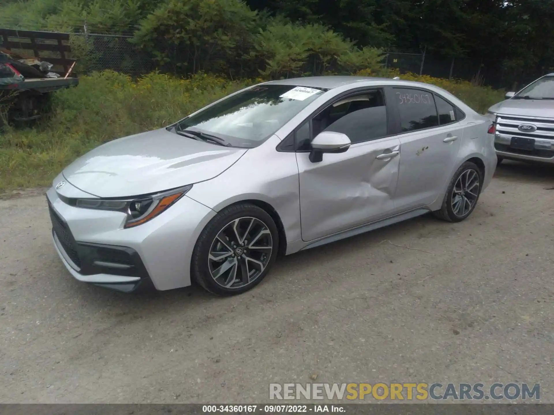 2 Photograph of a damaged car 5YFS4MCE8MP061989 TOYOTA COROLLA 2021