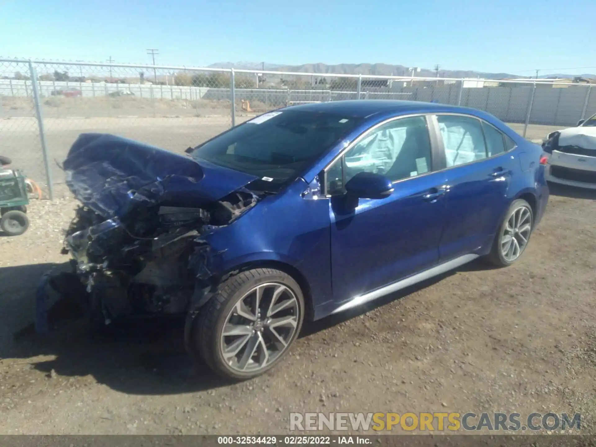 2 Photograph of a damaged car 5YFS4MCE8MP064939 TOYOTA COROLLA 2021