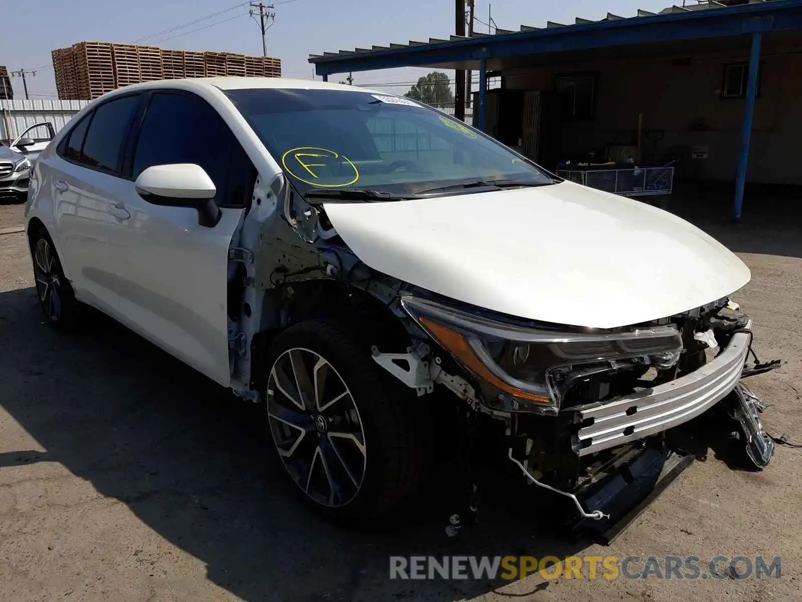 1 Photograph of a damaged car 5YFS4MCE8MP065105 TOYOTA COROLLA 2021