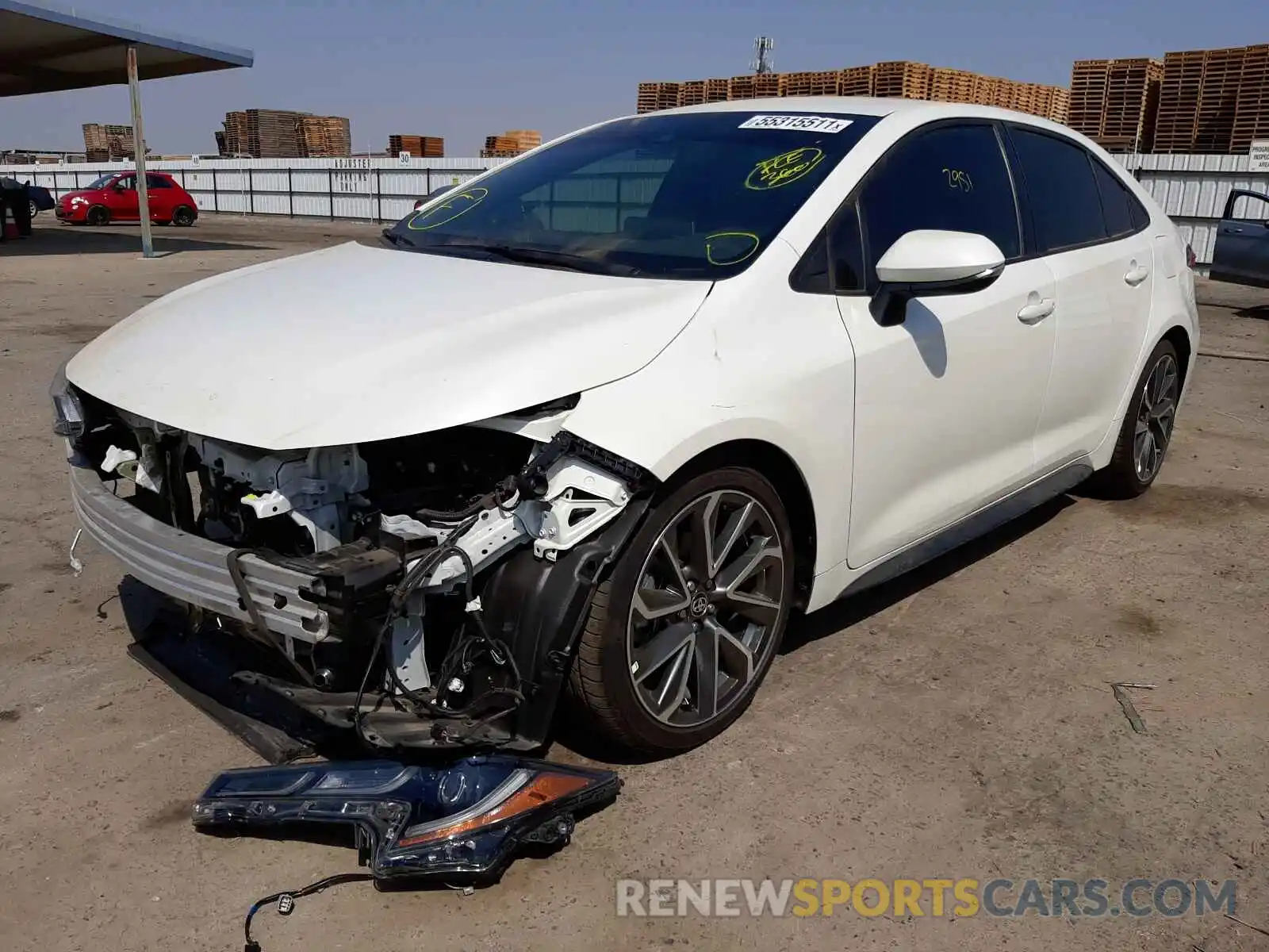 2 Photograph of a damaged car 5YFS4MCE8MP065105 TOYOTA COROLLA 2021