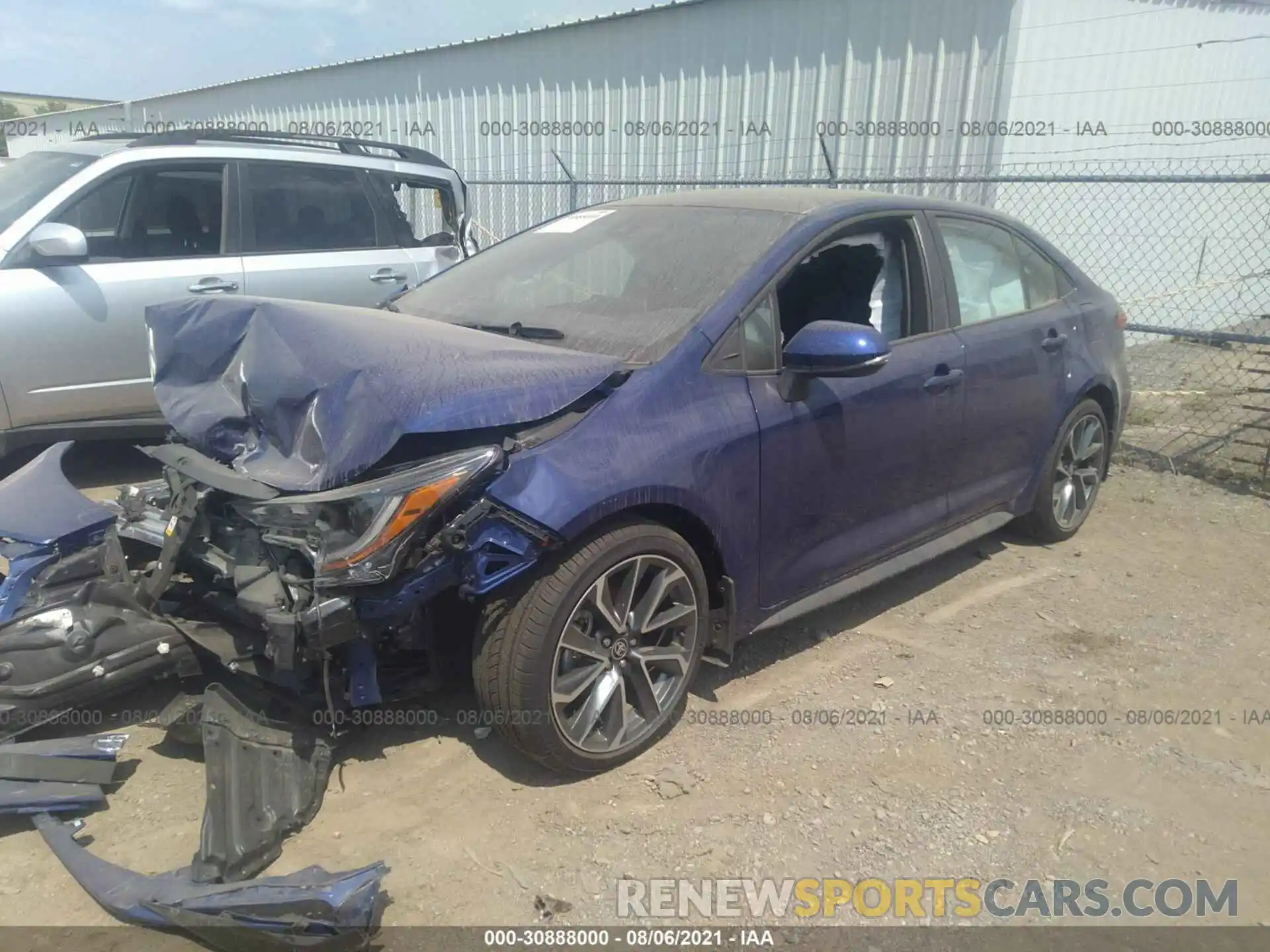 2 Photograph of a damaged car 5YFS4MCE8MP066934 TOYOTA COROLLA 2021