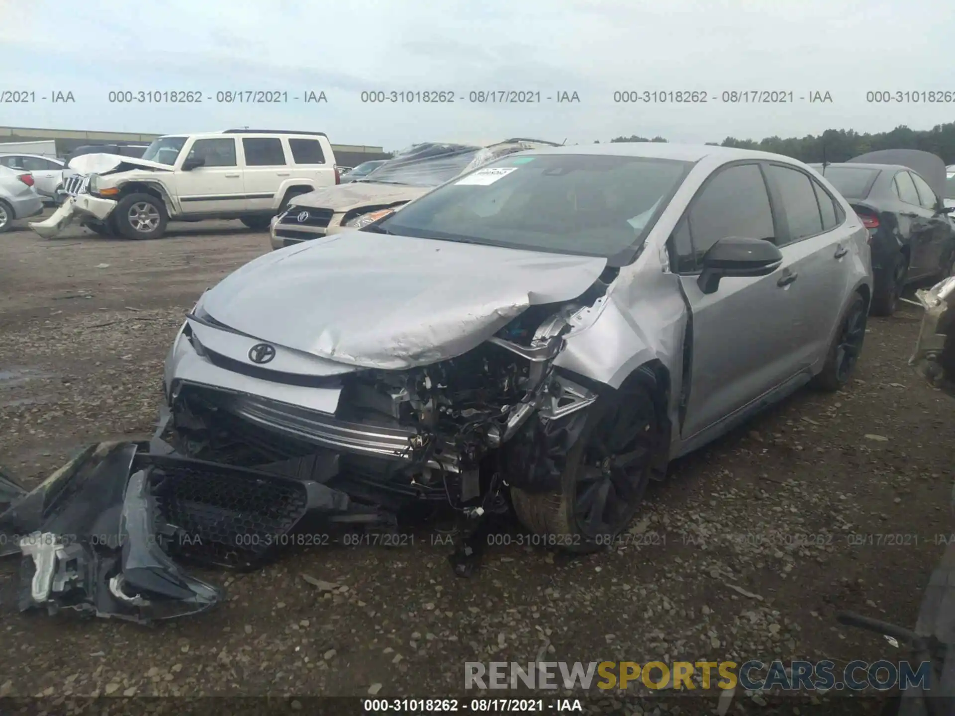 2 Photograph of a damaged car 5YFS4MCE8MP067789 TOYOTA COROLLA 2021