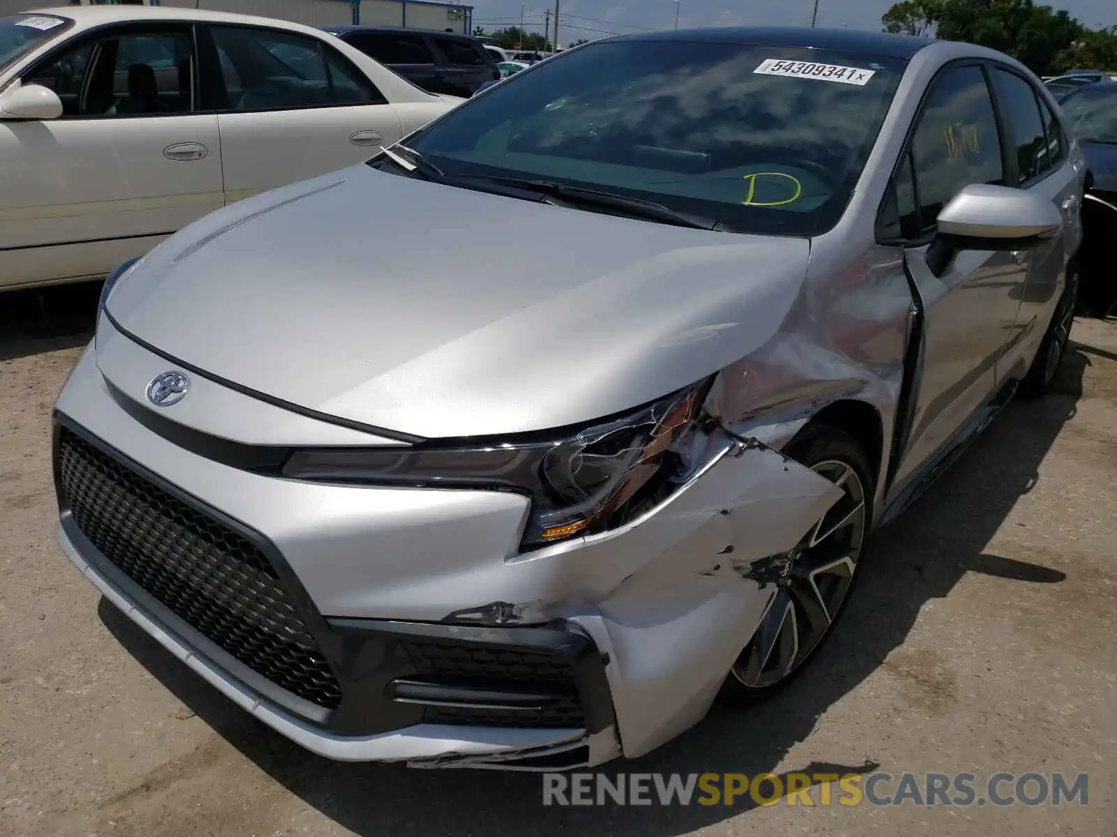 2 Photograph of a damaged car 5YFS4MCE8MP068506 TOYOTA COROLLA 2021