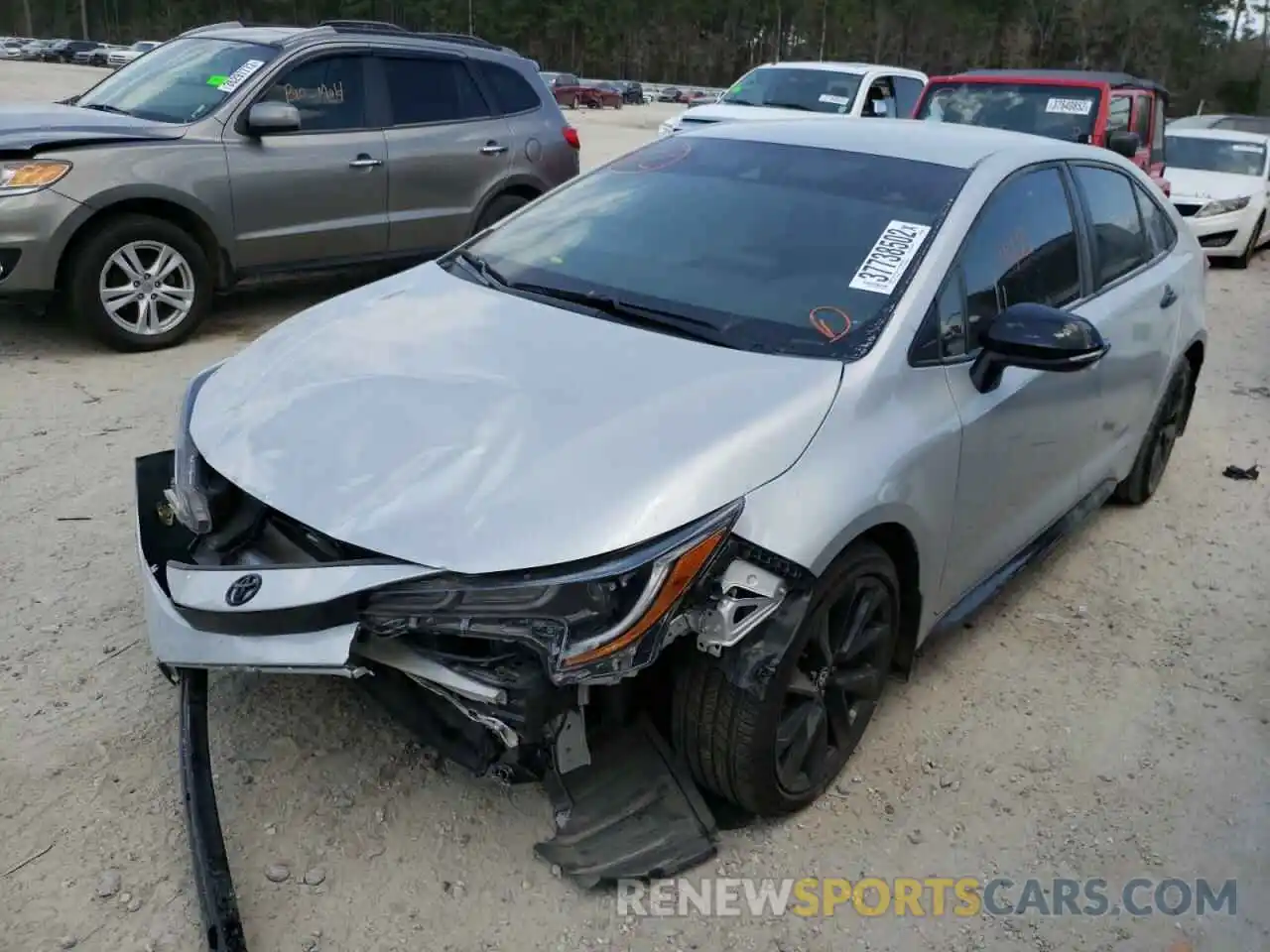 2 Photograph of a damaged car 5YFS4MCE8MP071356 TOYOTA COROLLA 2021