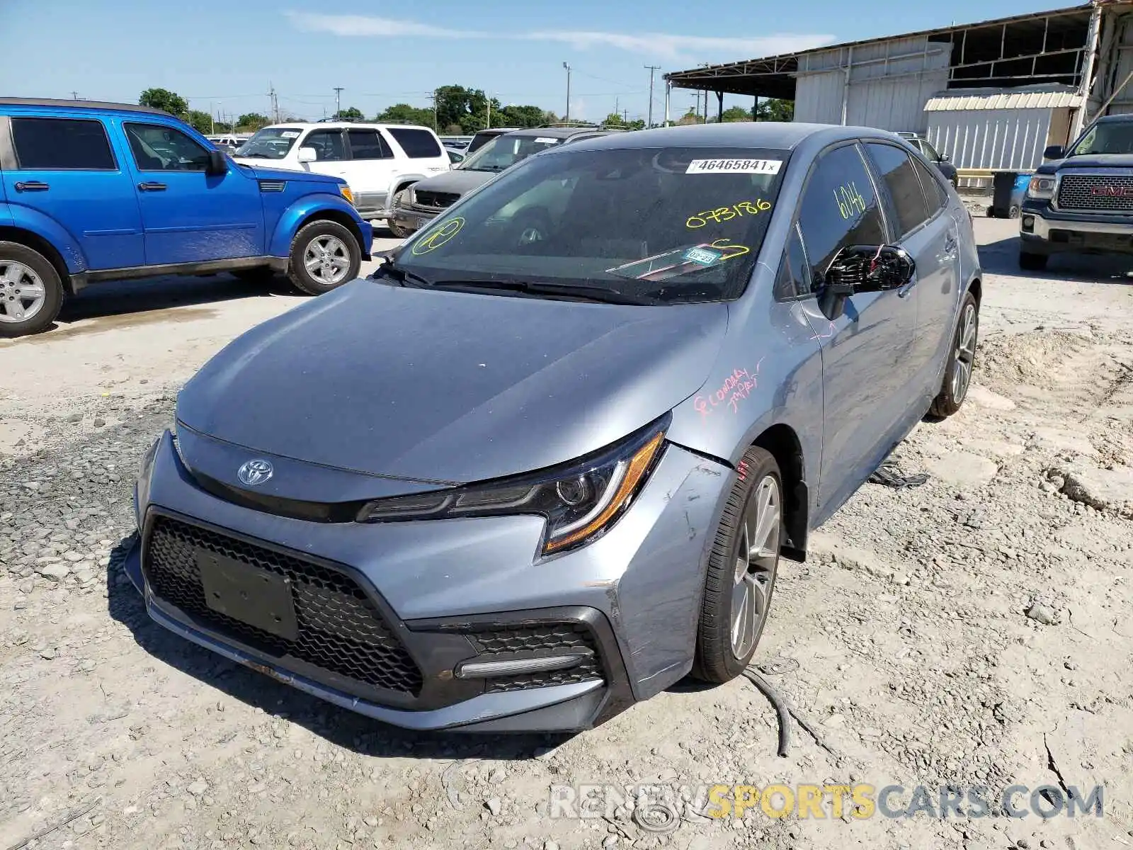 2 Photograph of a damaged car 5YFS4MCE8MP073186 TOYOTA COROLLA 2021