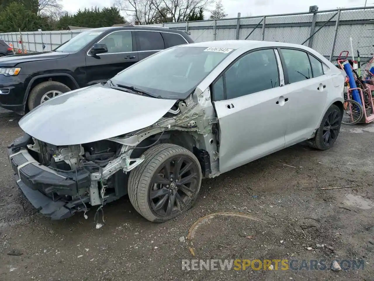 1 Photograph of a damaged car 5YFS4MCE8MP073673 TOYOTA COROLLA 2021