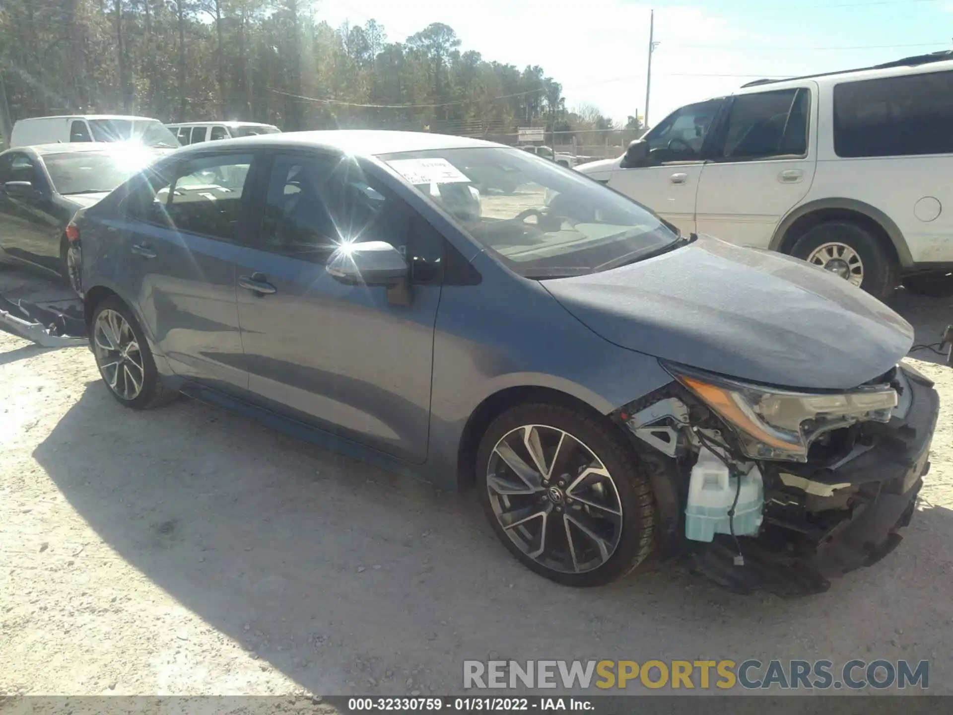 1 Photograph of a damaged car 5YFS4MCE8MP076086 TOYOTA COROLLA 2021