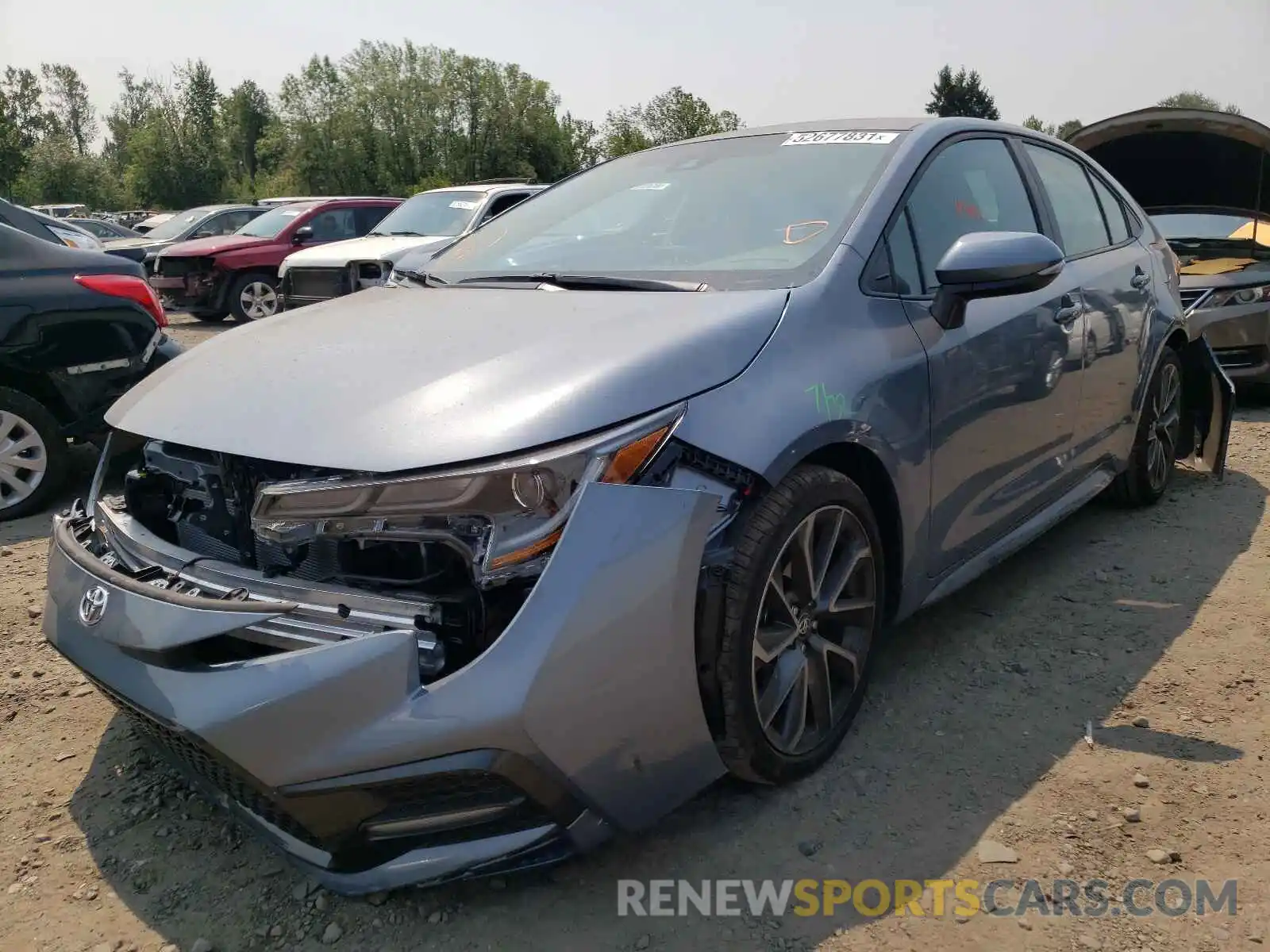 2 Photograph of a damaged car 5YFS4MCE8MP083085 TOYOTA COROLLA 2021