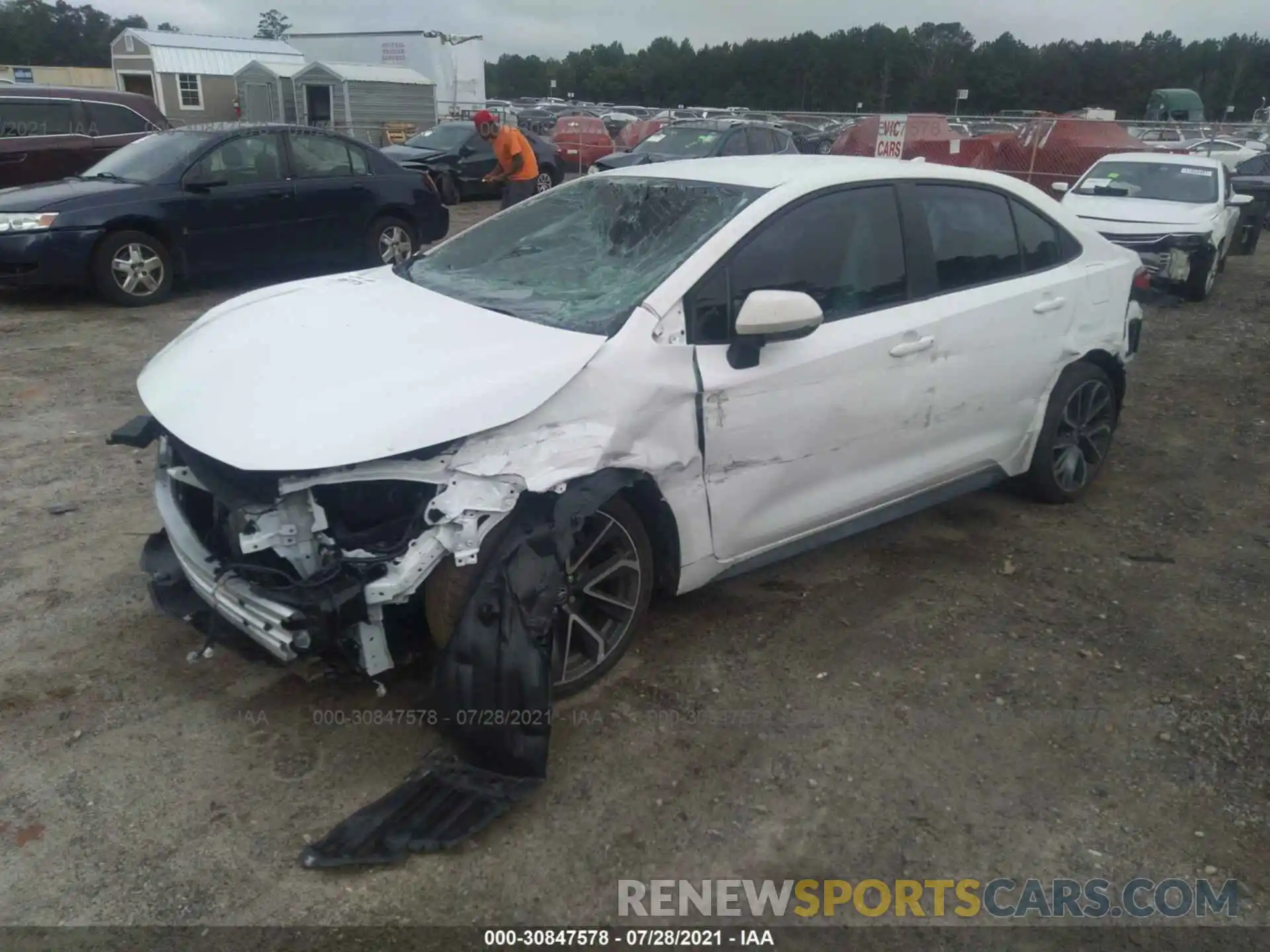 2 Photograph of a damaged car 5YFS4MCE8MP089050 TOYOTA COROLLA 2021