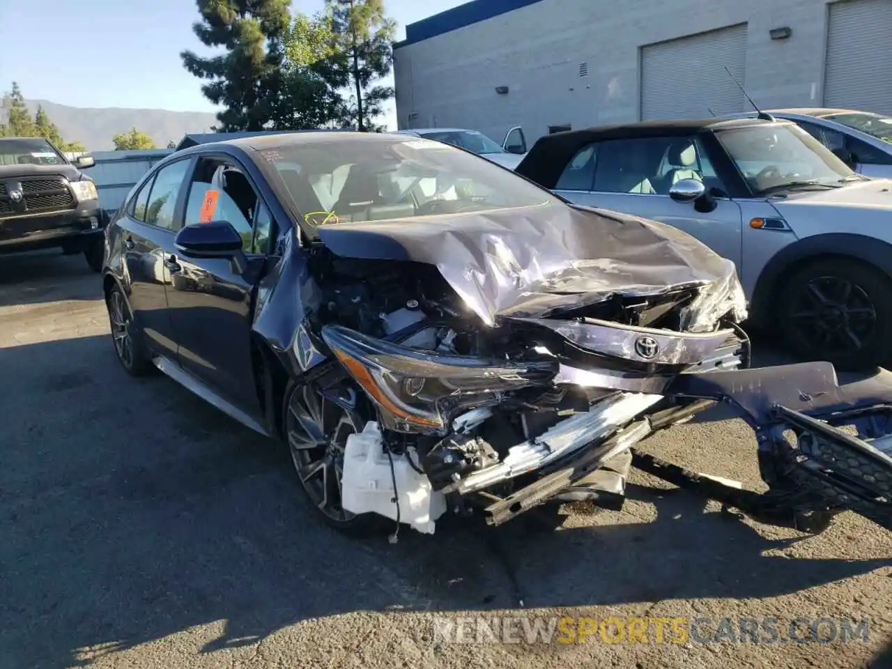 1 Photograph of a damaged car 5YFS4MCE8MP091509 TOYOTA COROLLA 2021