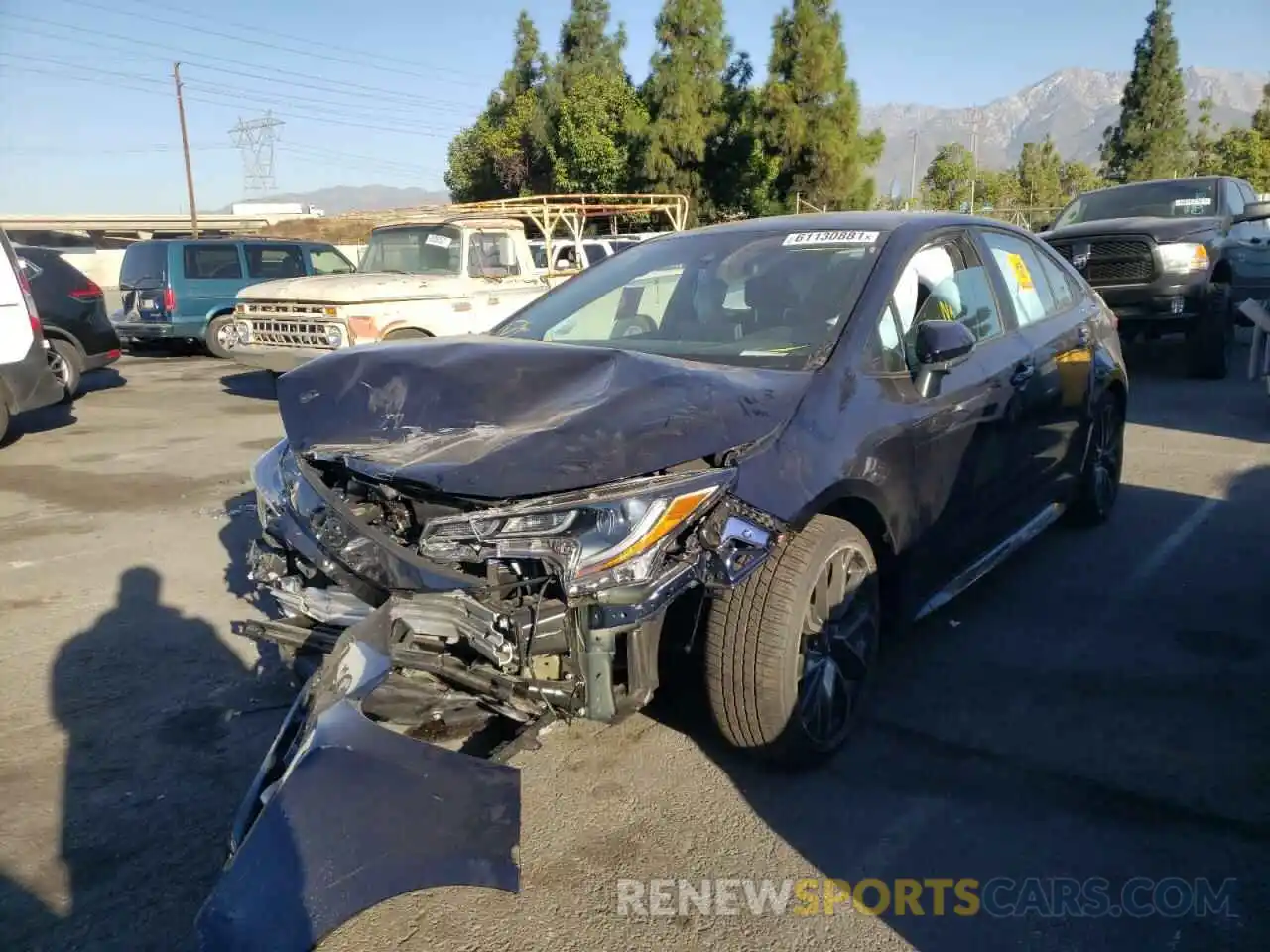 2 Photograph of a damaged car 5YFS4MCE8MP091509 TOYOTA COROLLA 2021