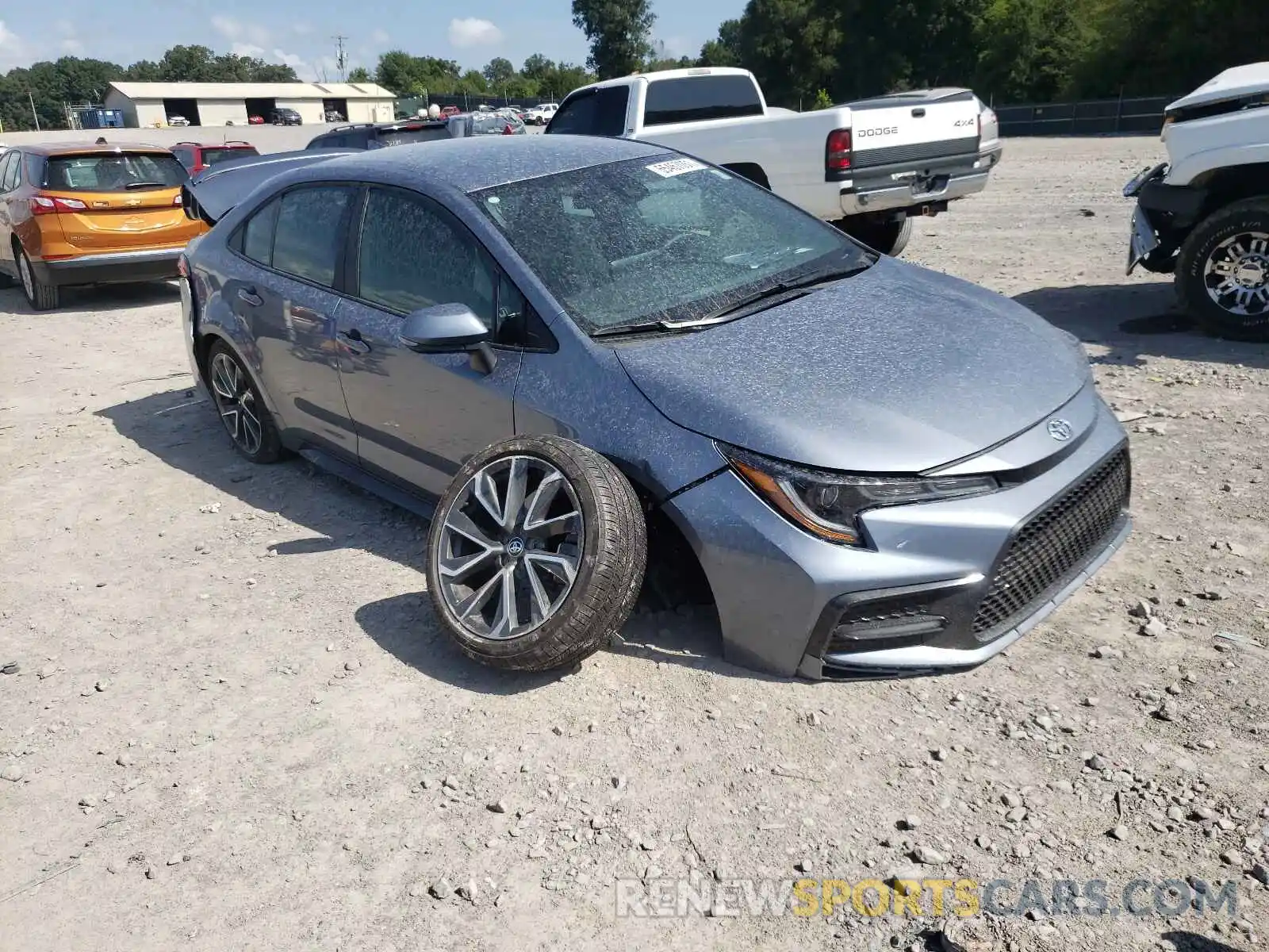 1 Photograph of a damaged car 5YFS4MCE8MP092594 TOYOTA COROLLA 2021