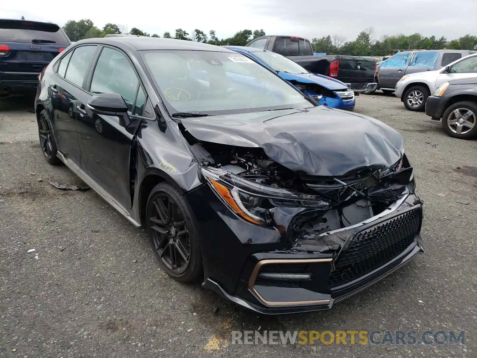 1 Photograph of a damaged car 5YFS4MCE8MP092868 TOYOTA COROLLA 2021