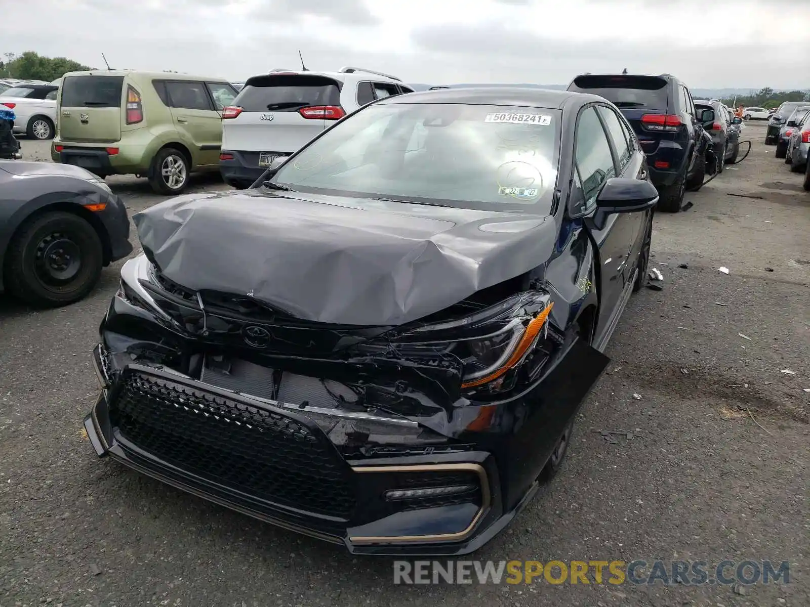 2 Photograph of a damaged car 5YFS4MCE8MP092868 TOYOTA COROLLA 2021