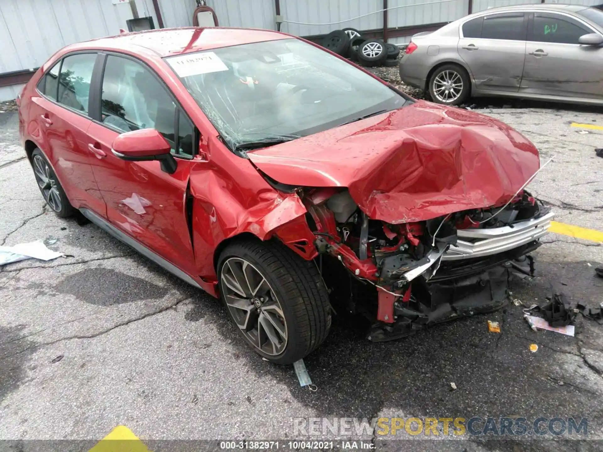 1 Photograph of a damaged car 5YFS4MCE8MP095947 TOYOTA COROLLA 2021